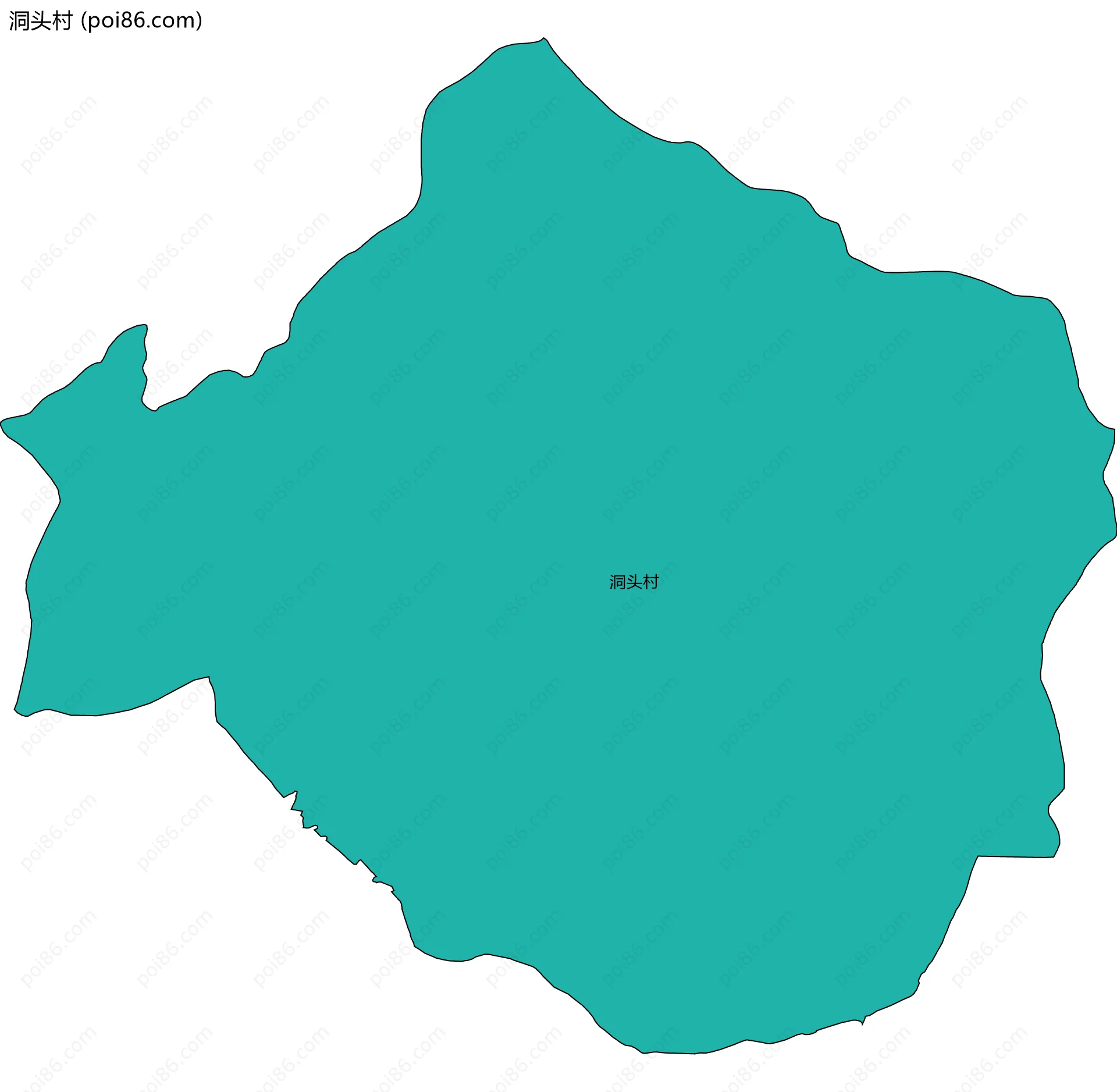 洞头村边界地图