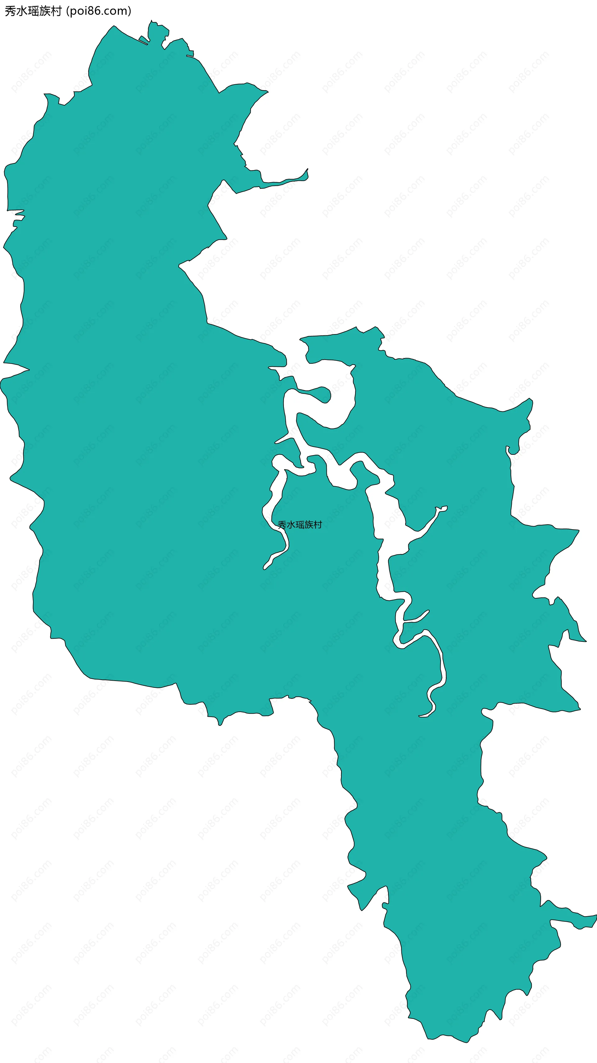 秀水瑶族村边界地图