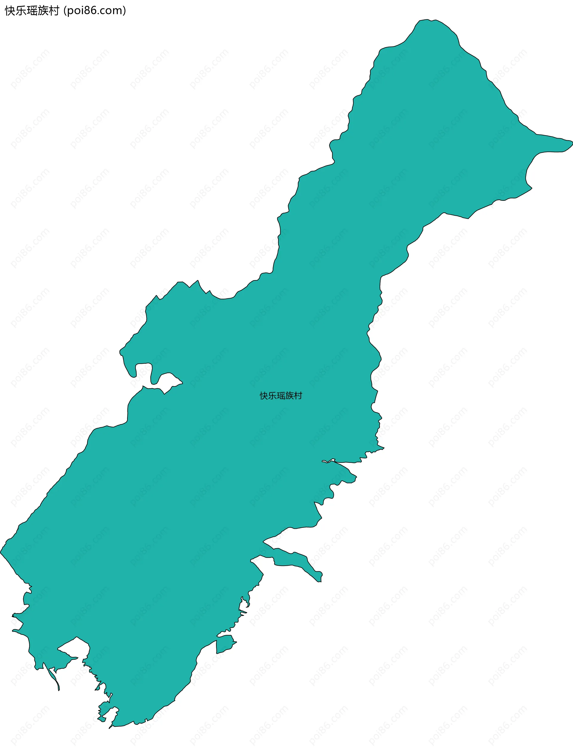 快乐瑶族村边界地图