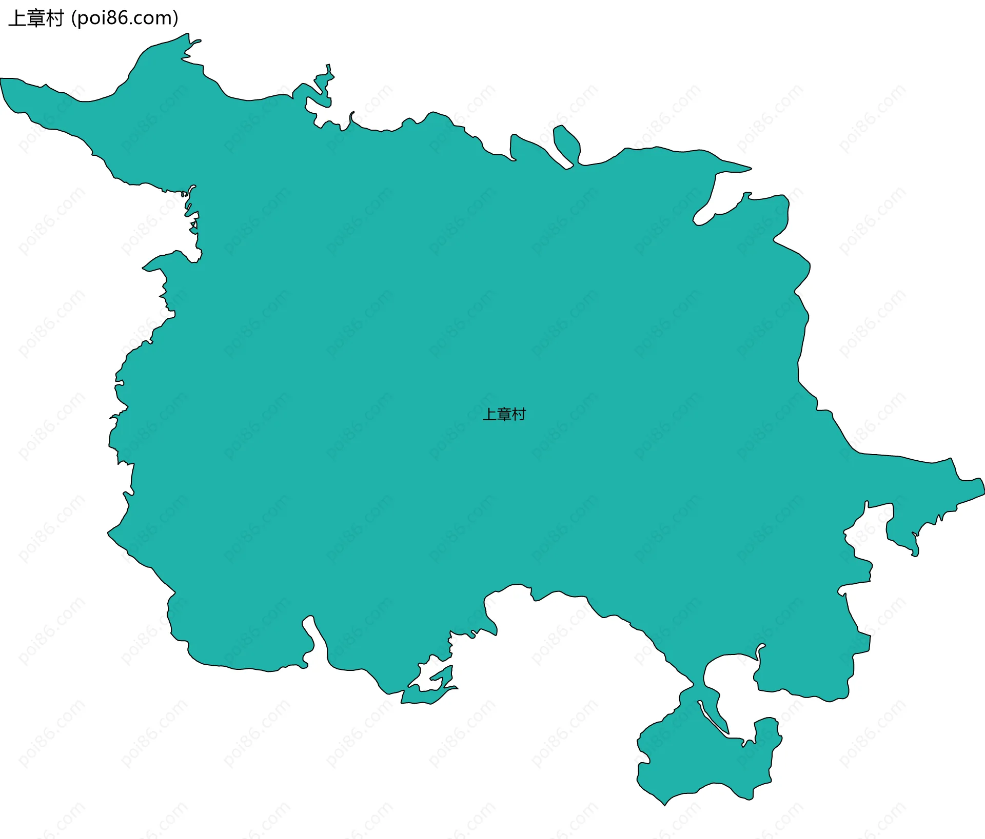 上章村边界地图