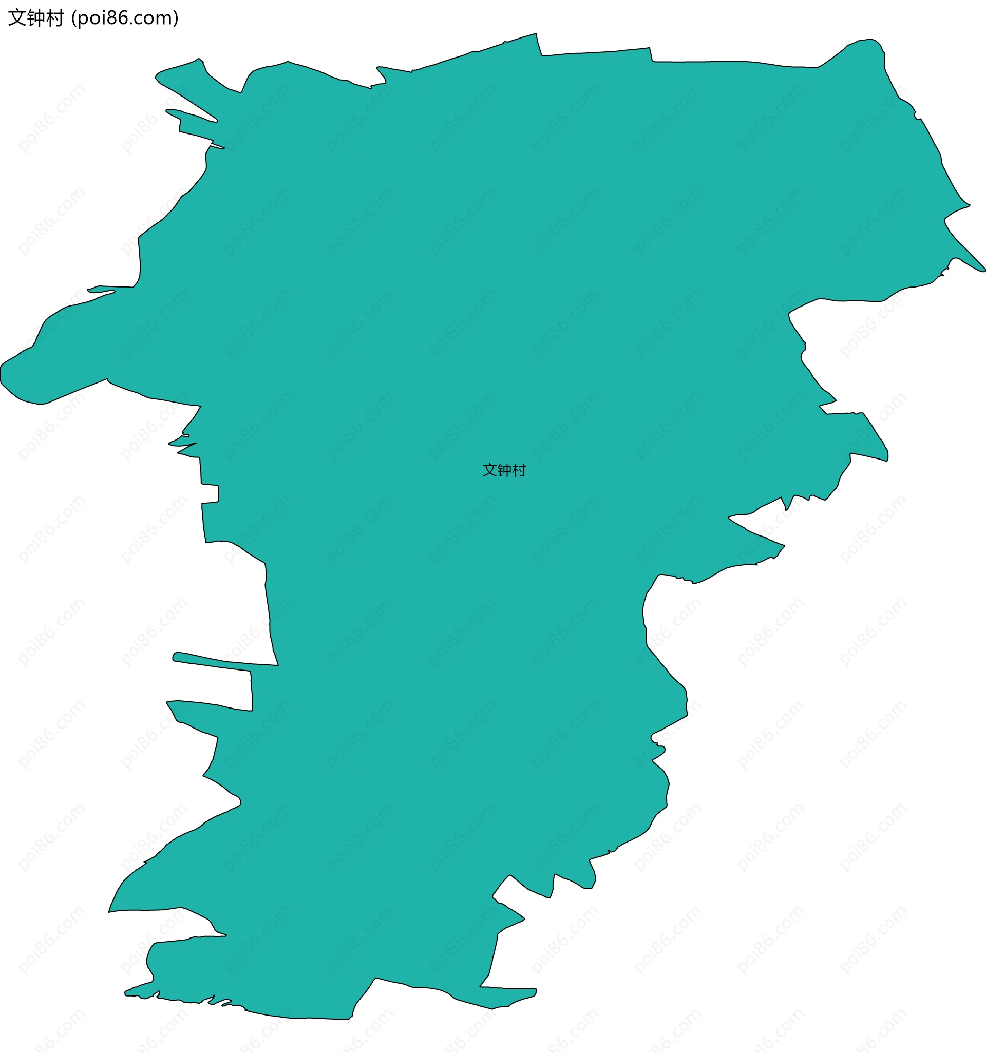 文钟村边界地图