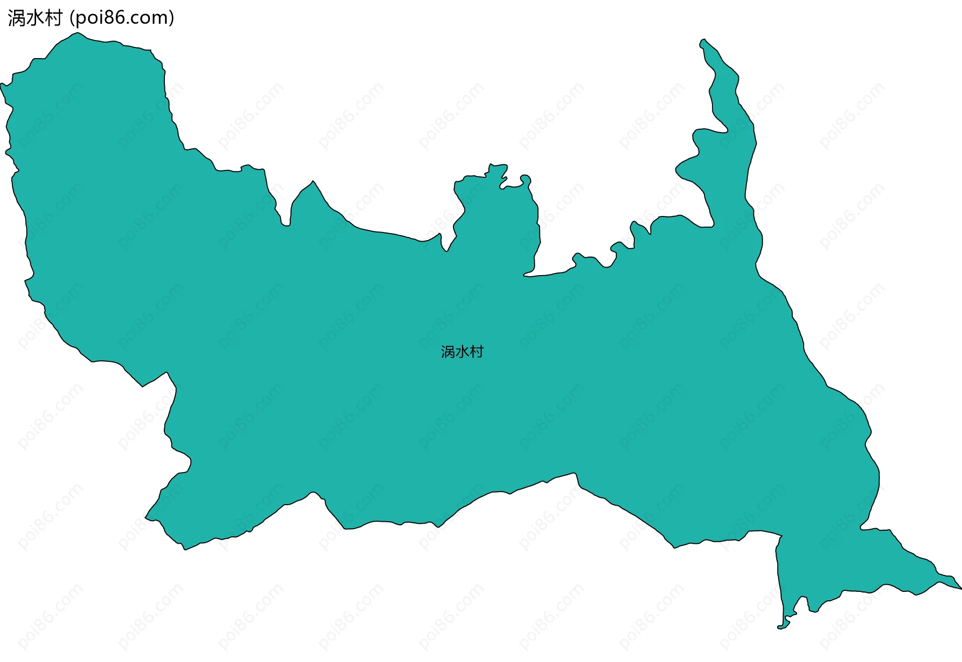 涡水村边界地图