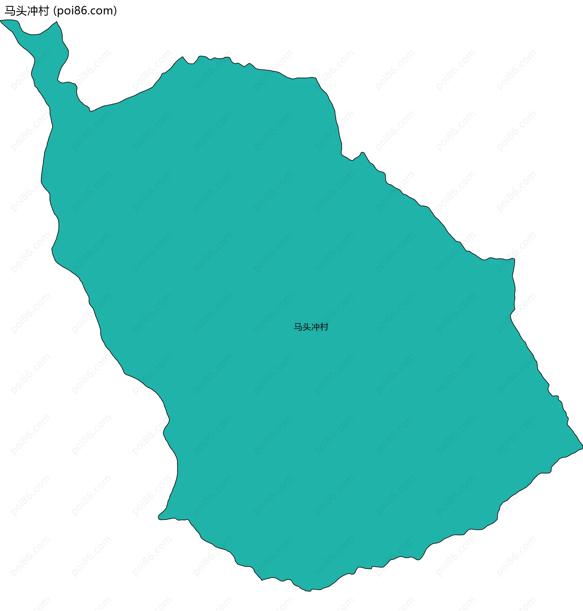马头冲村边界地图