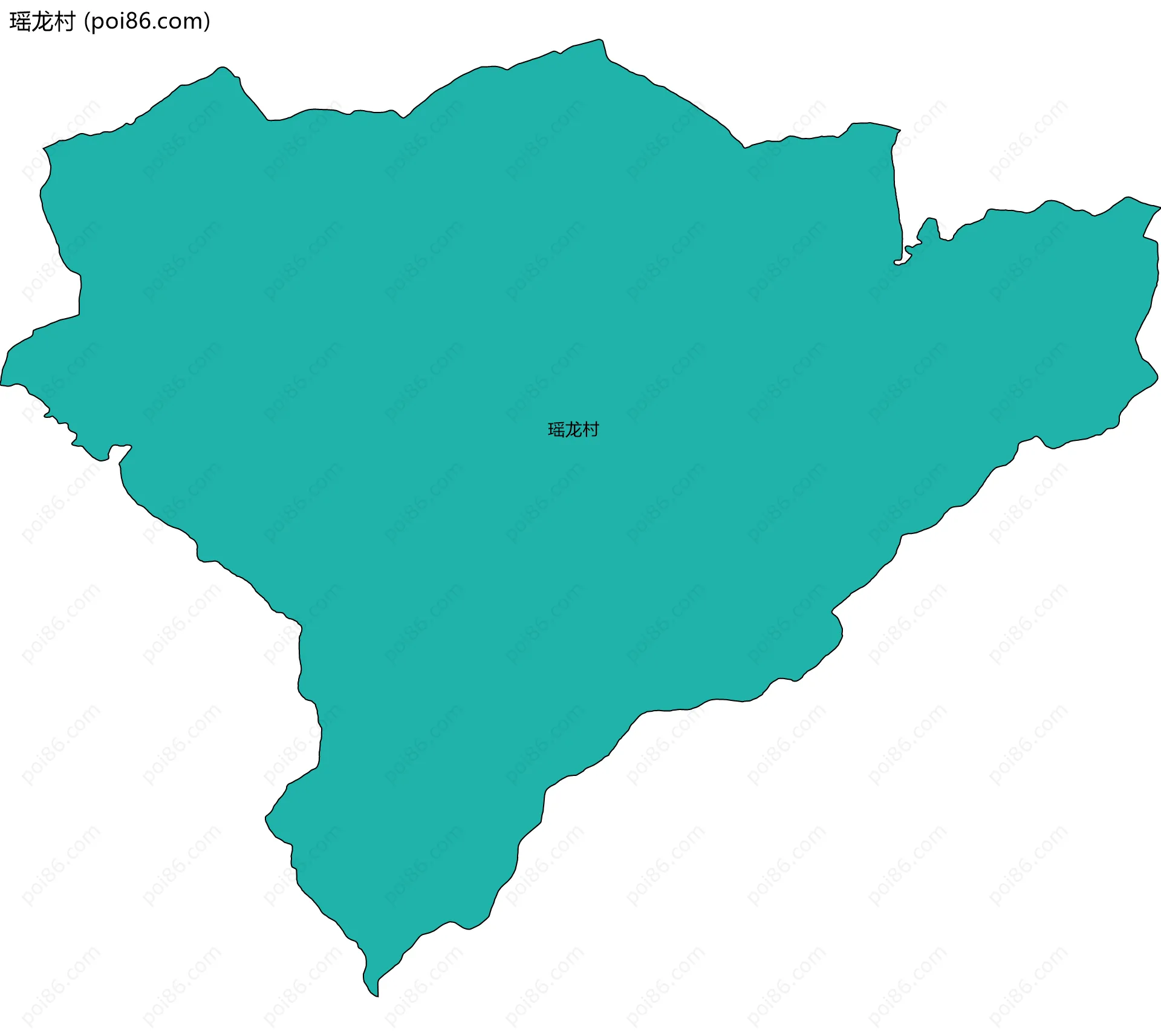 瑶龙村边界地图