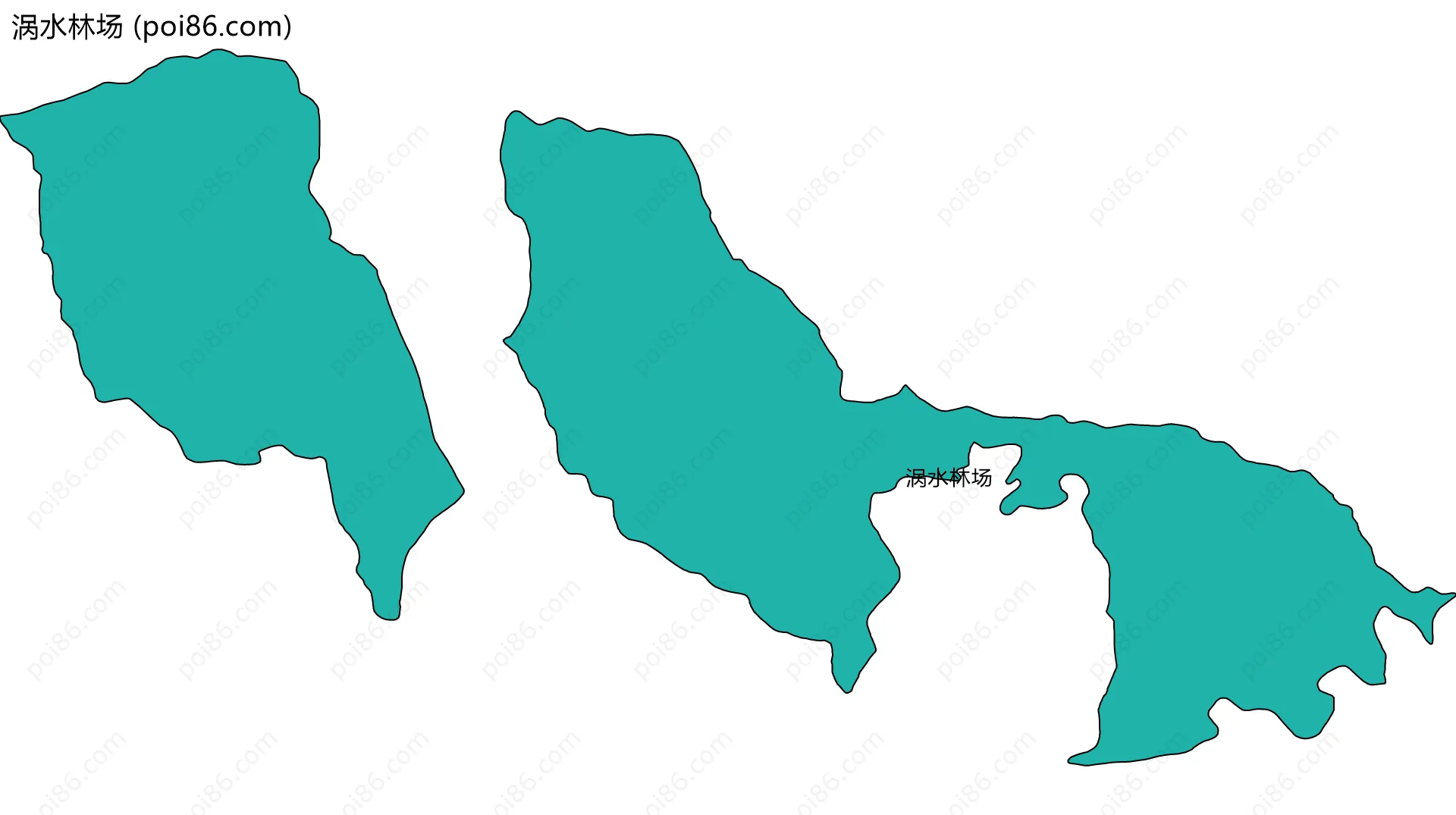 涡水林场边界地图