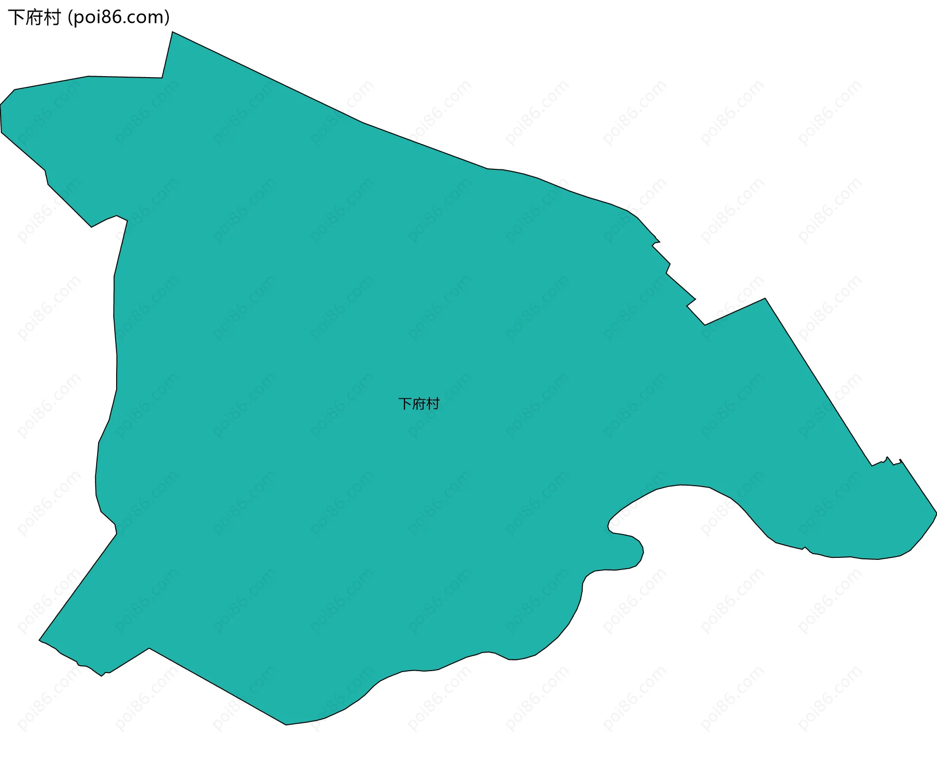 下府村边界地图