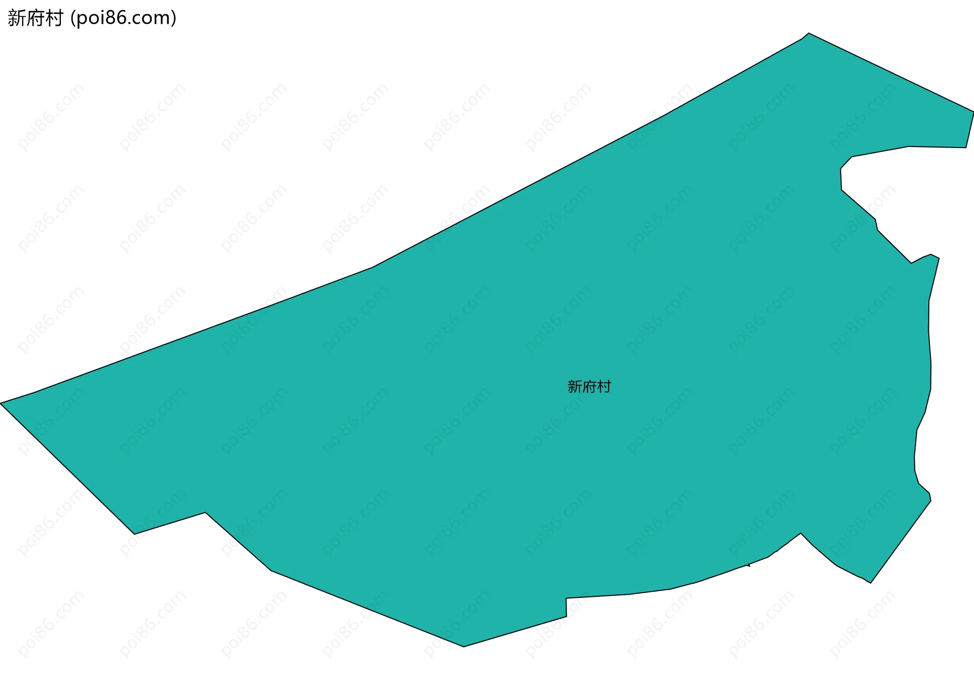 新府村边界地图