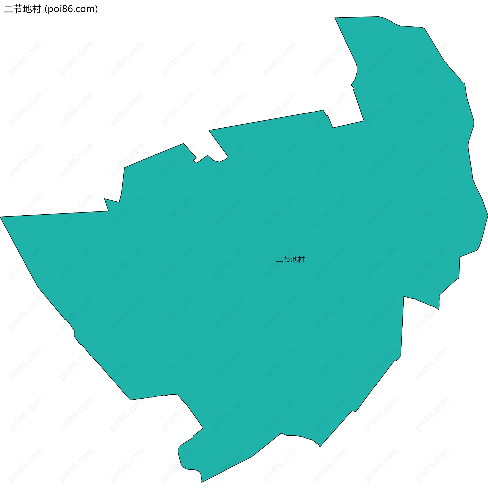 二节地村边界地图
