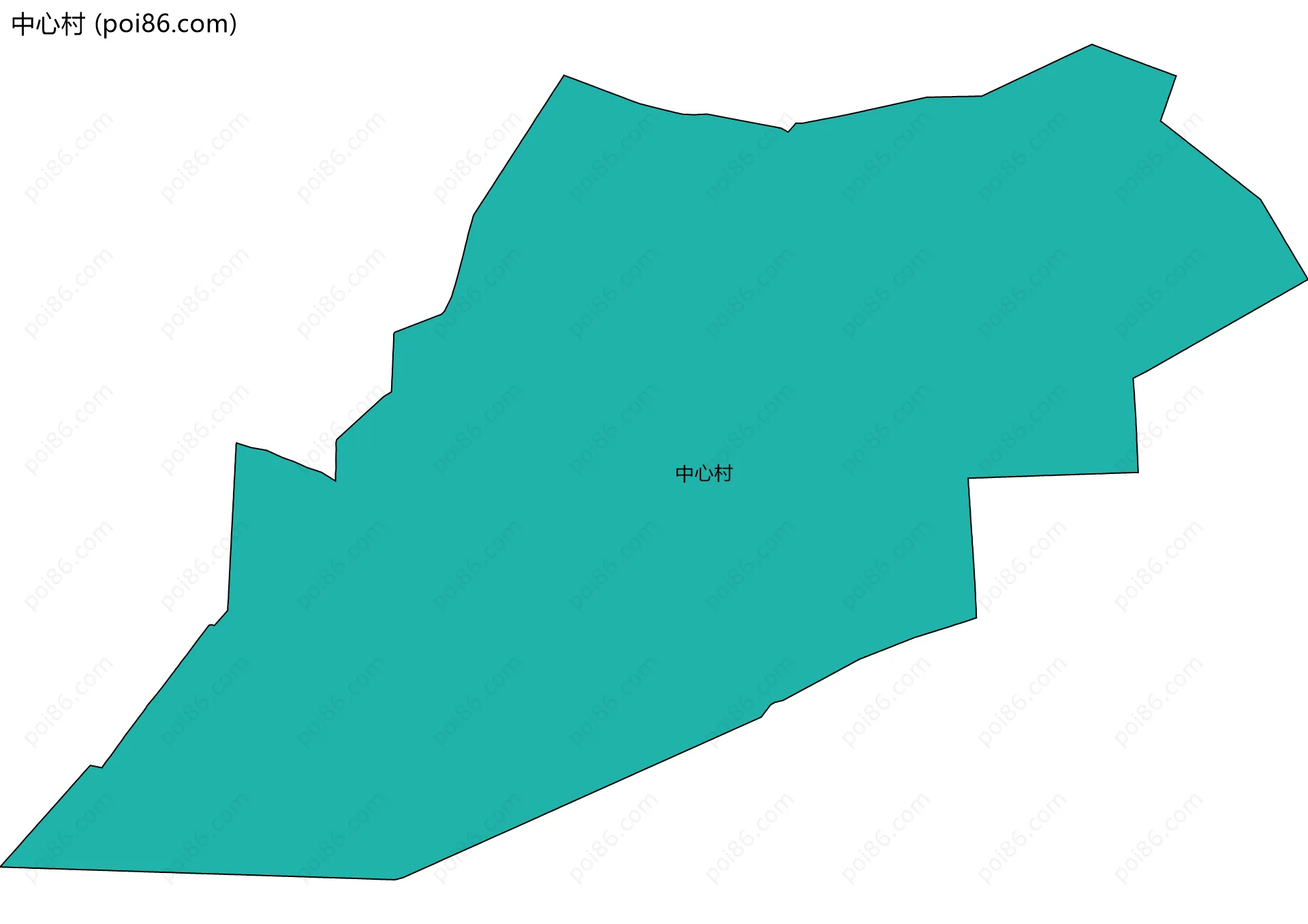 中心村边界地图