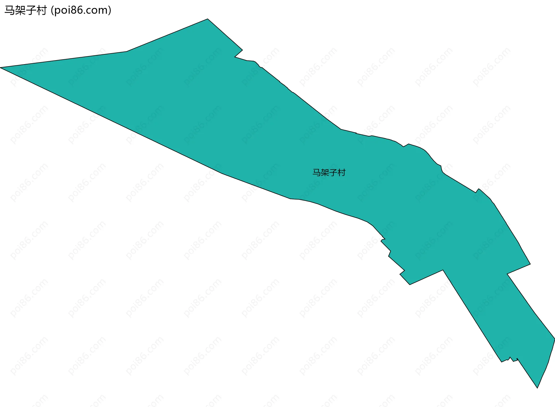 马架子村边界地图