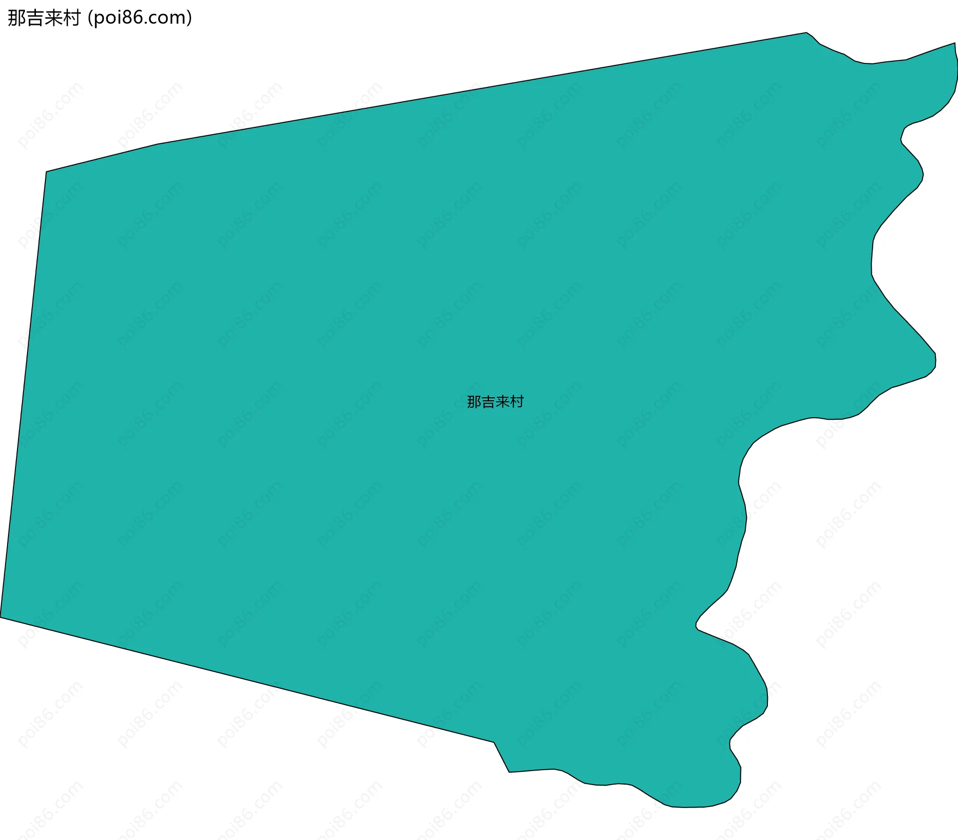 那吉来村边界地图