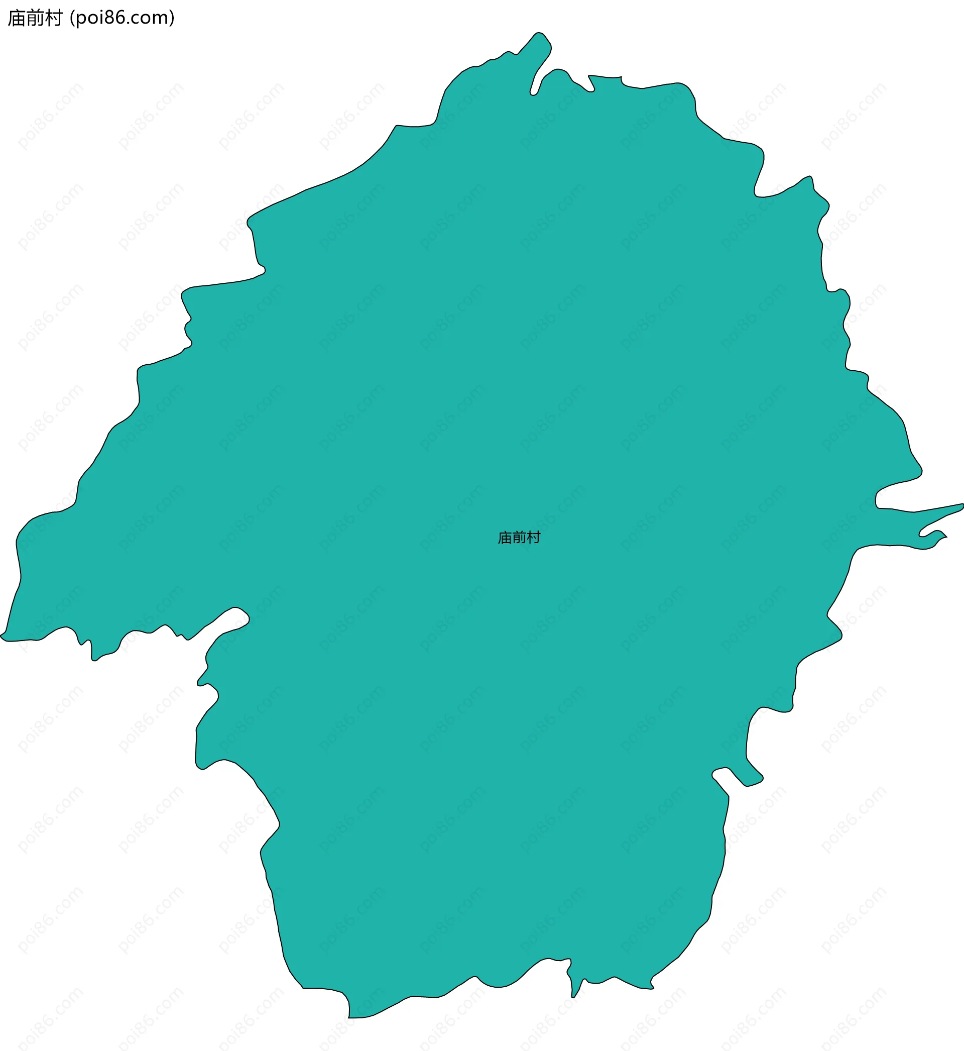庙前村边界地图