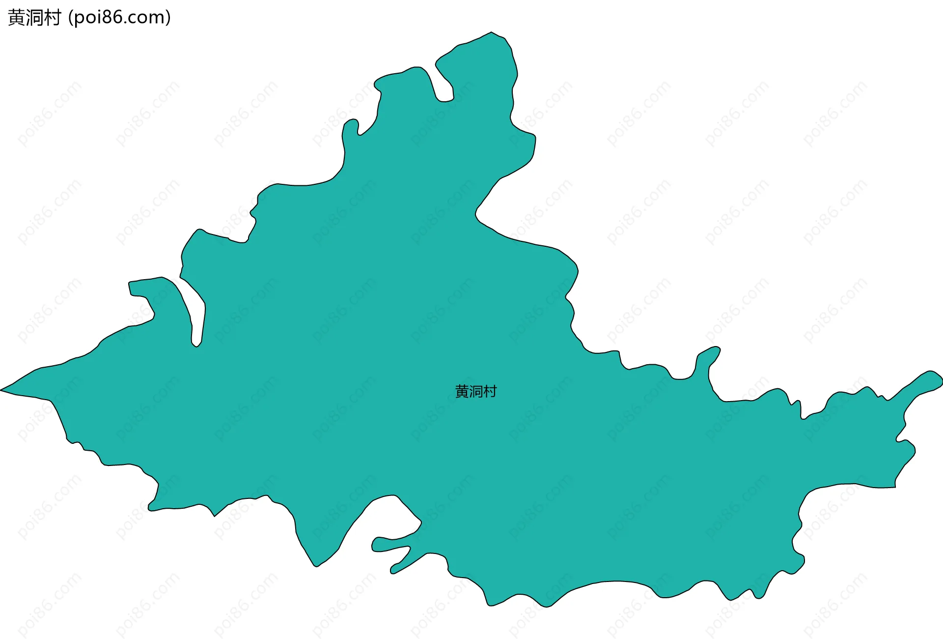 黄洞村边界地图