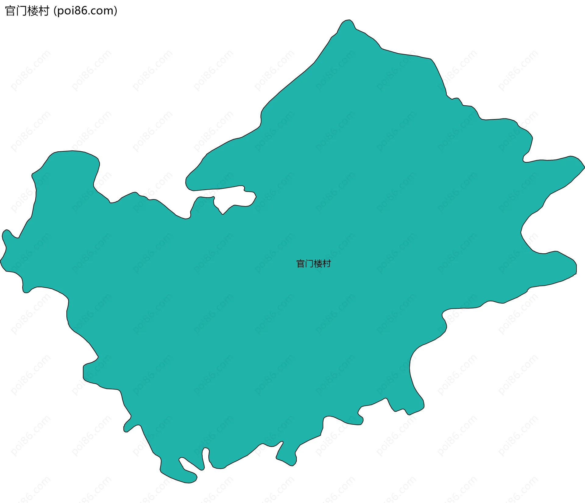 官门楼村边界地图