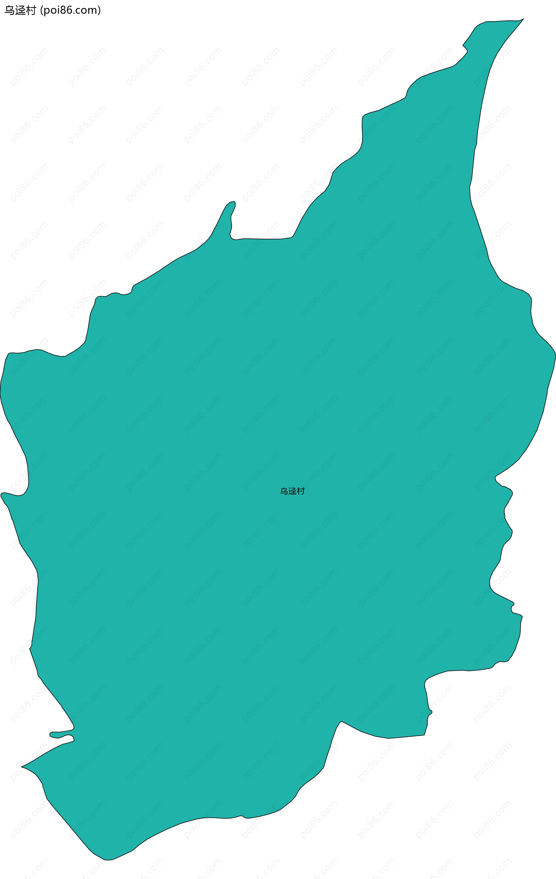 乌迳村边界地图