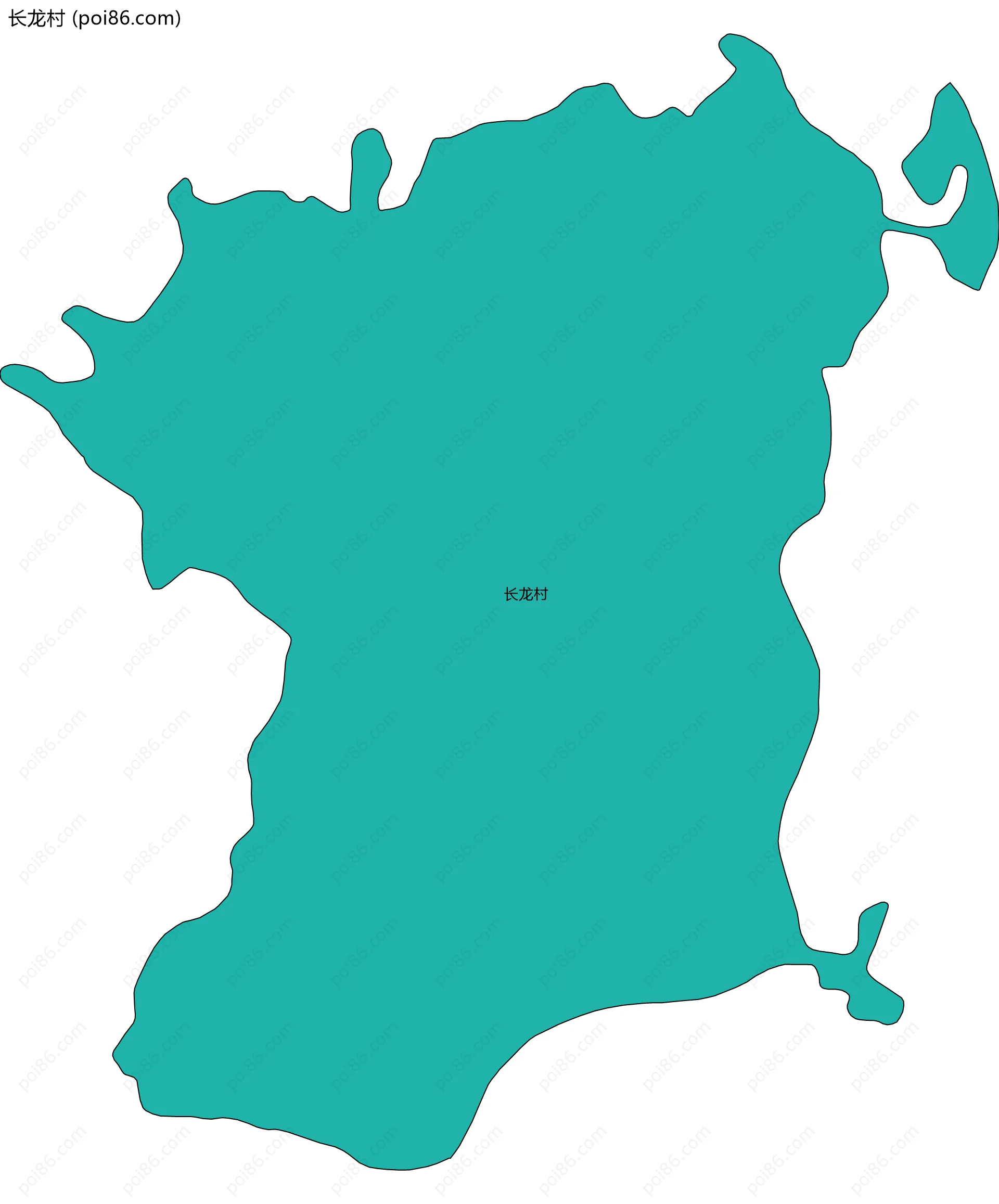 长龙村边界地图