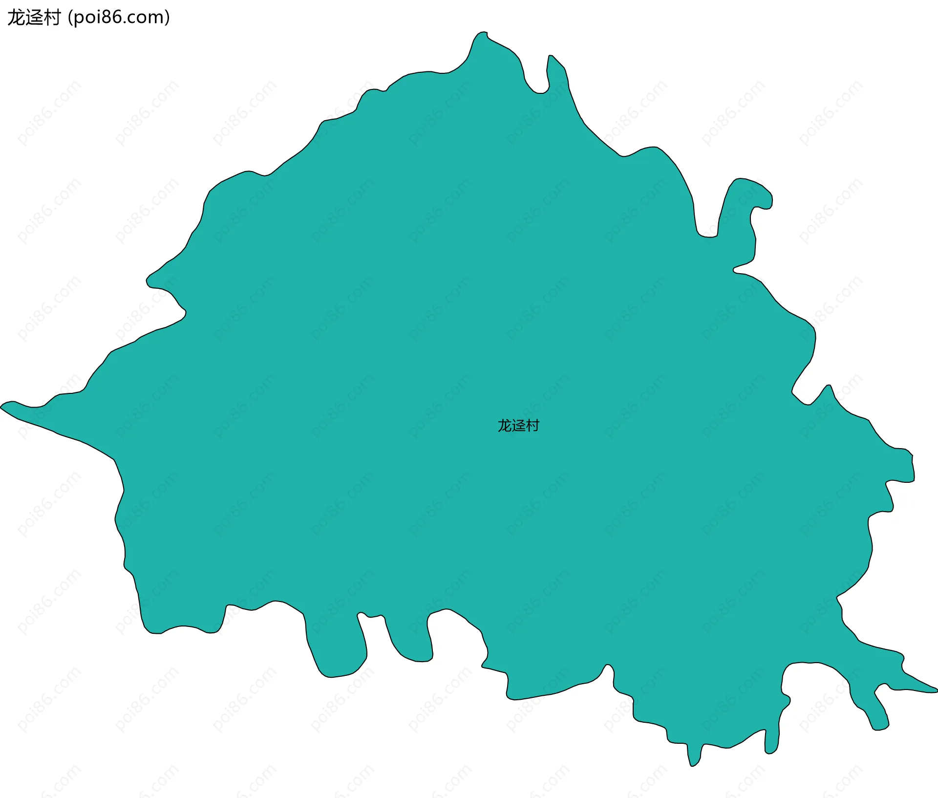 龙迳村边界地图