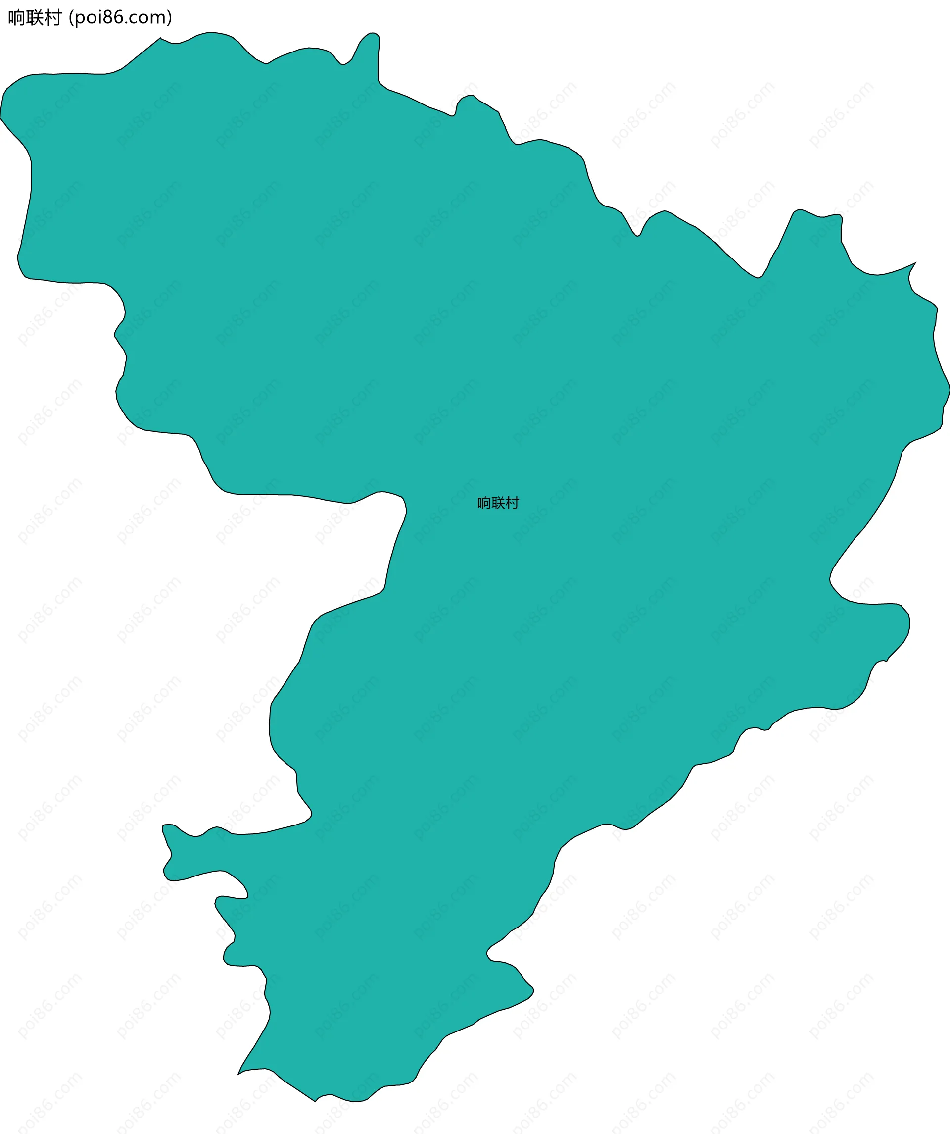 响联村边界地图