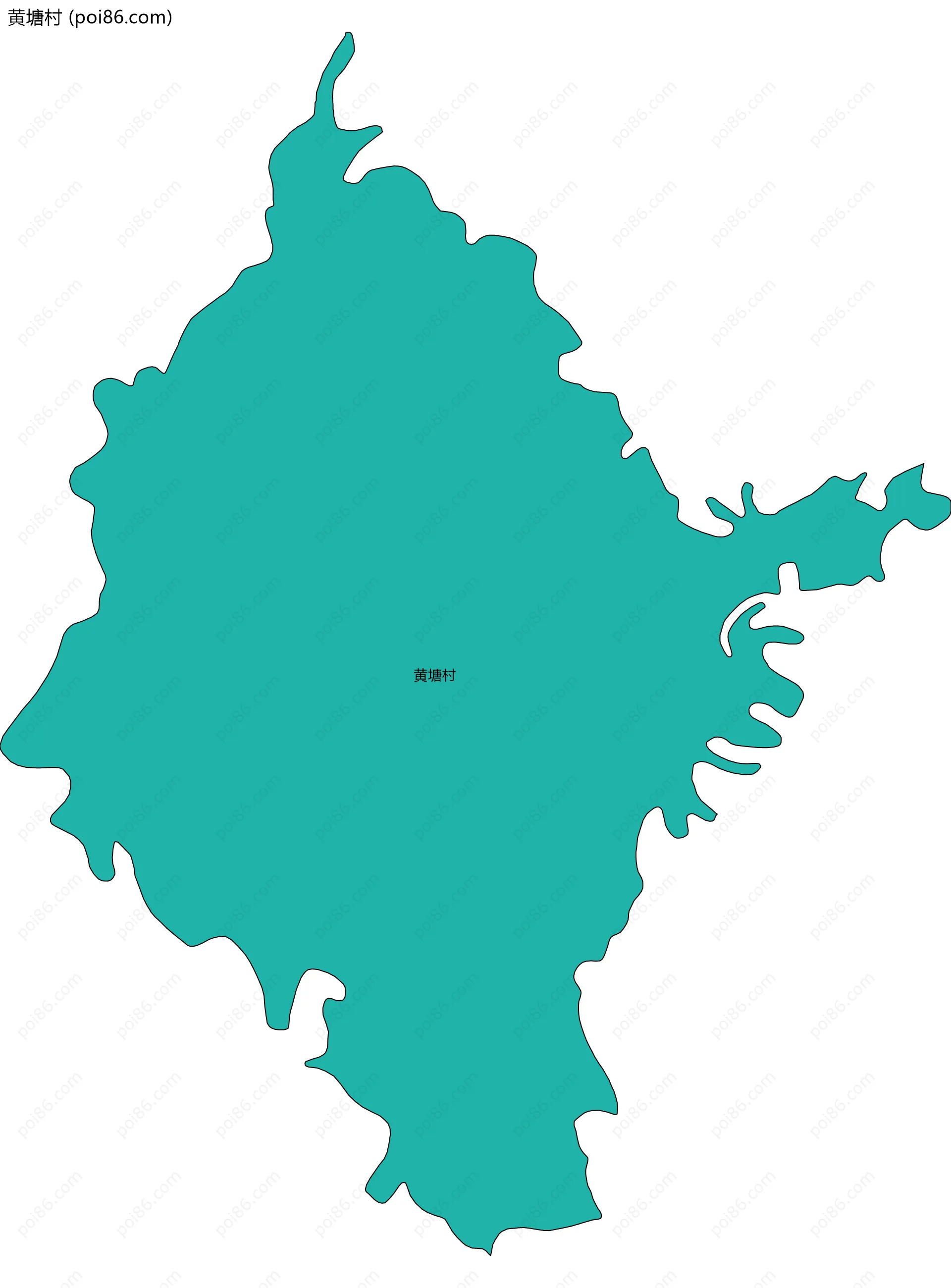 黄塘村边界地图