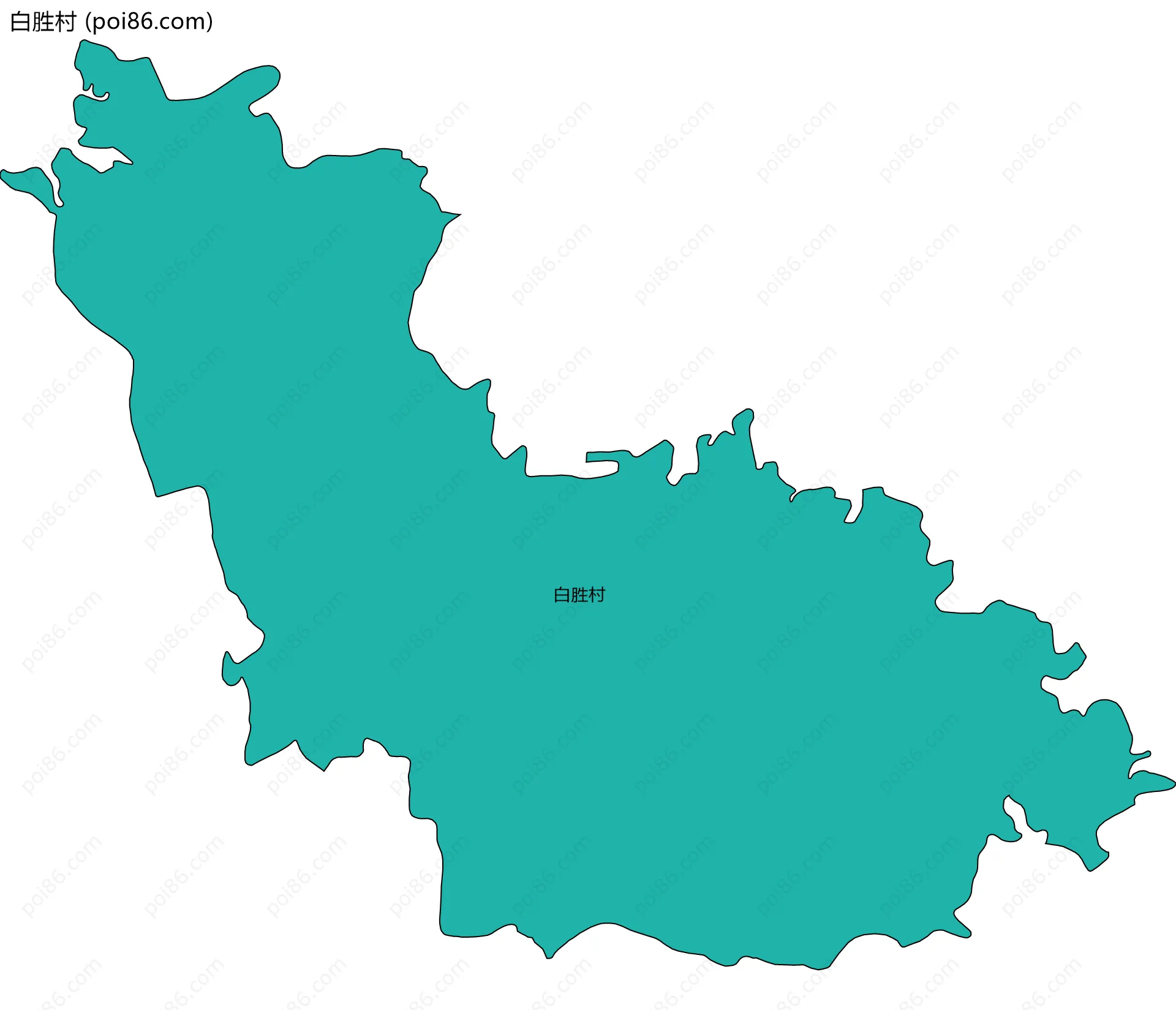 白胜村边界地图