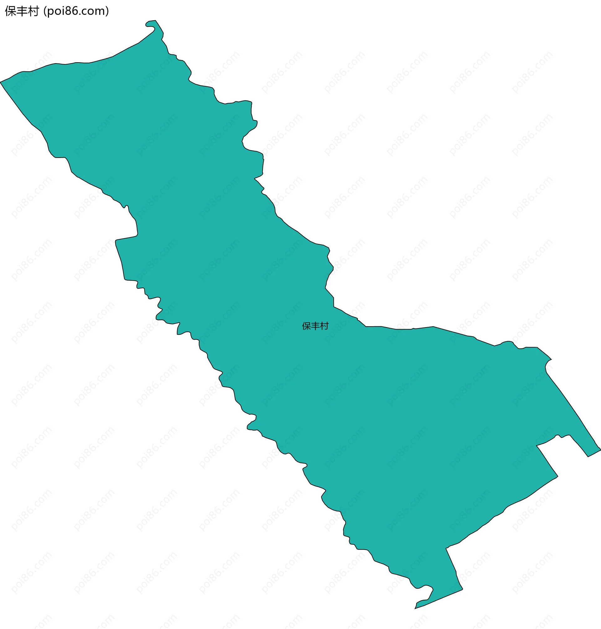 保丰村边界地图