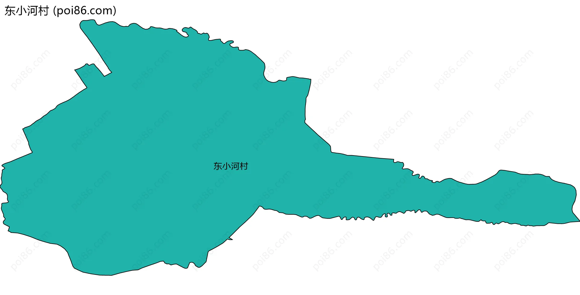 东小河村边界地图