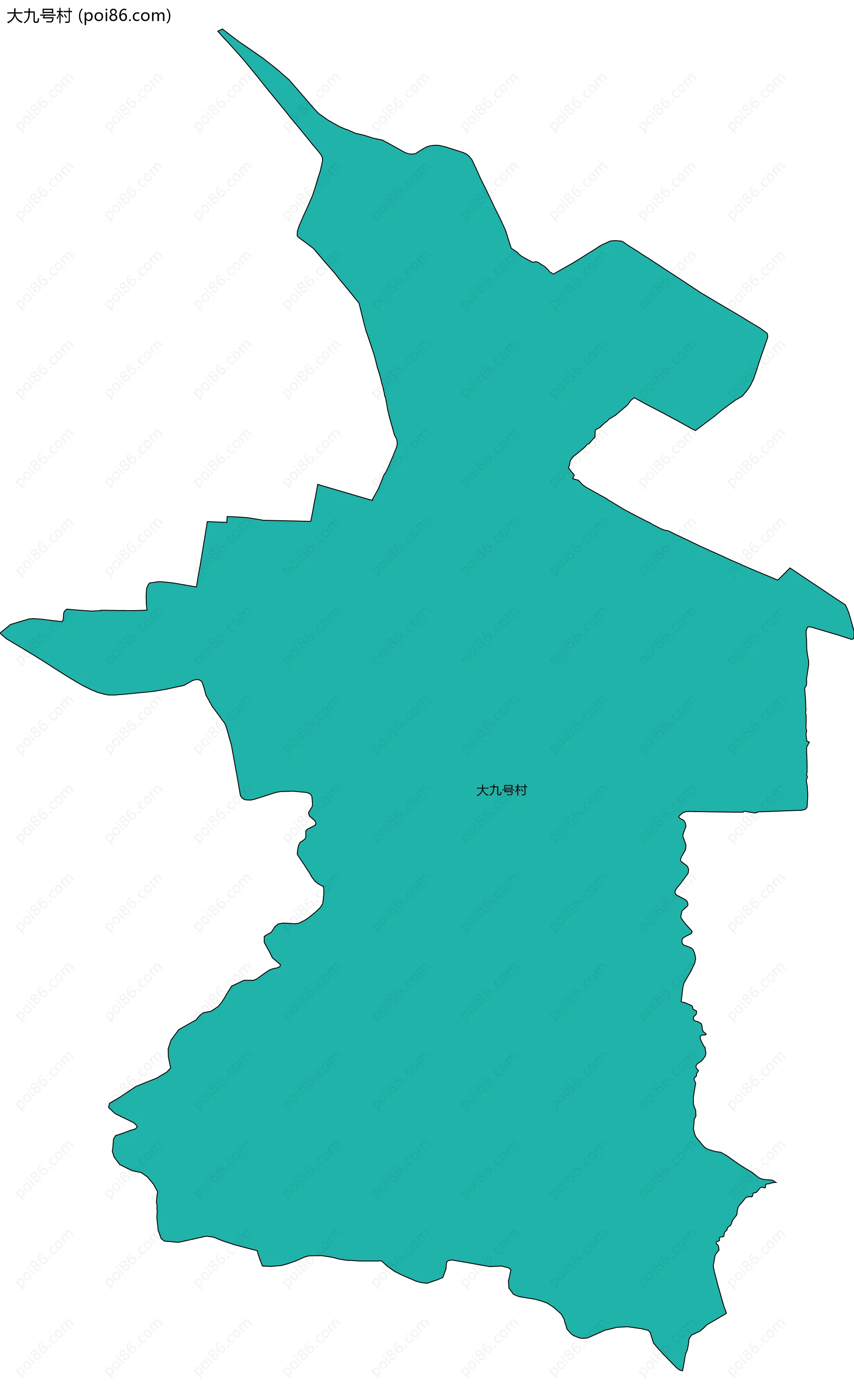 大九号村边界地图