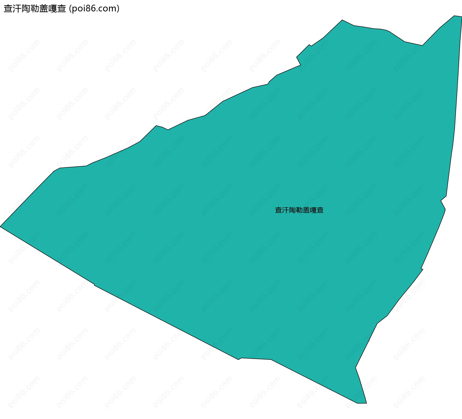 查汗陶勒盖嘎查边界地图