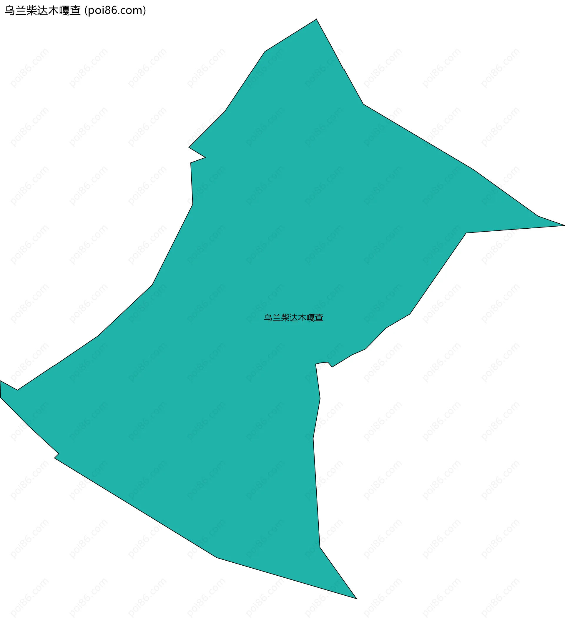 乌兰柴达木嘎查边界地图