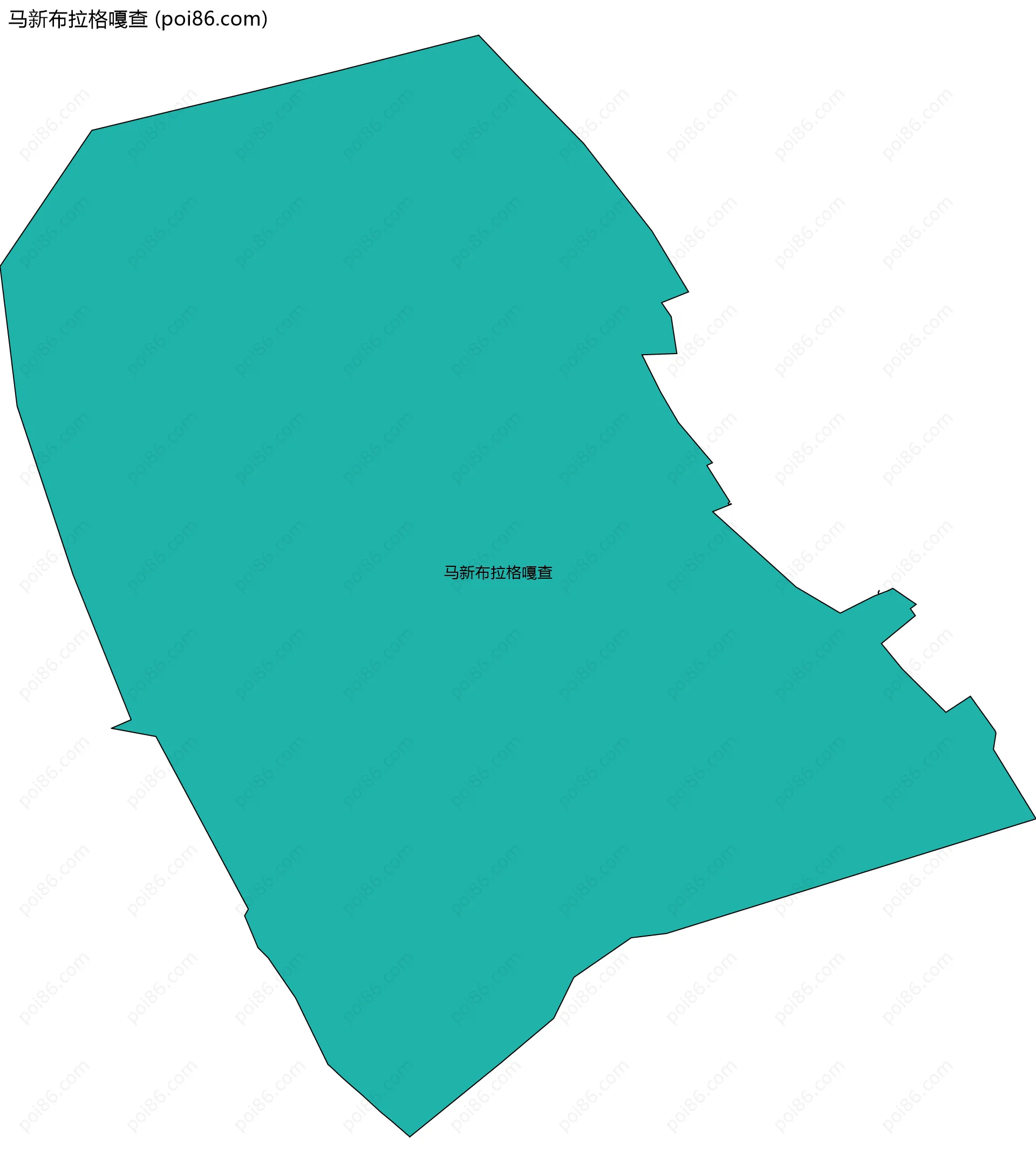 马新布拉格嘎查边界地图