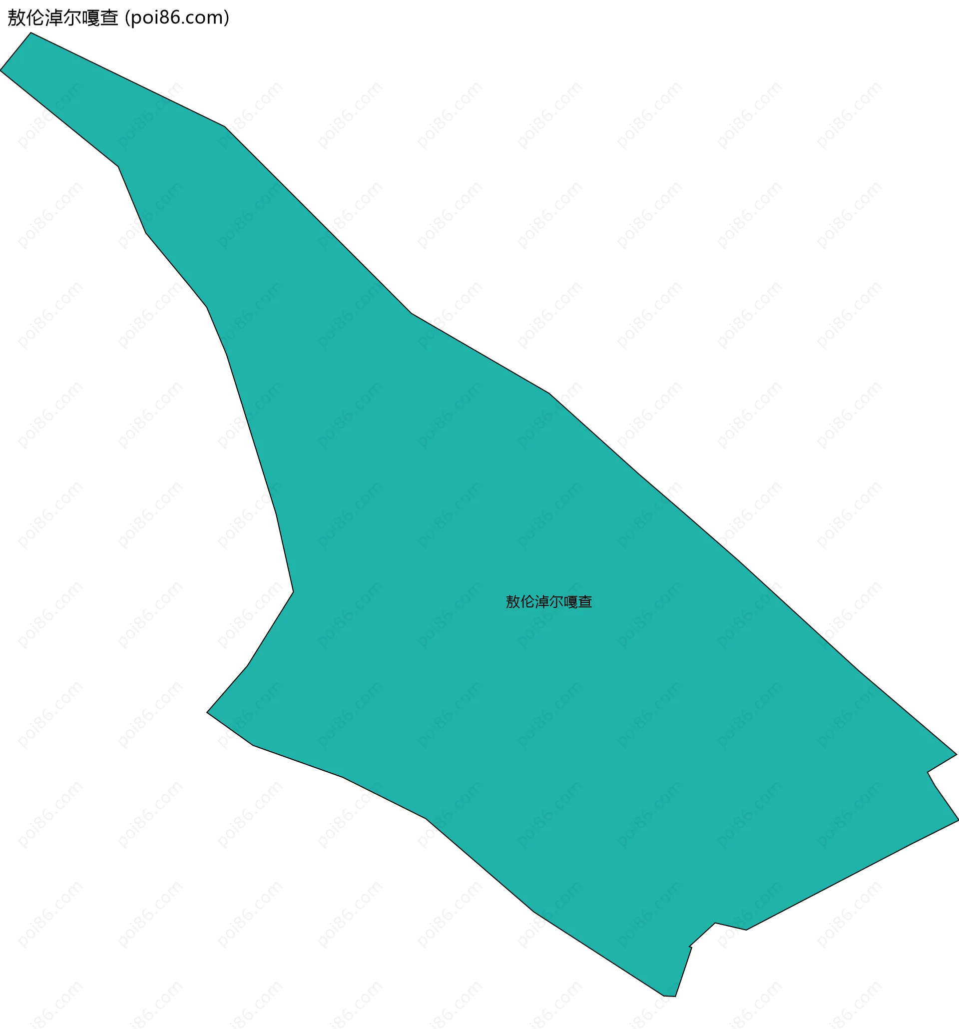 敖伦淖尔嘎查边界地图