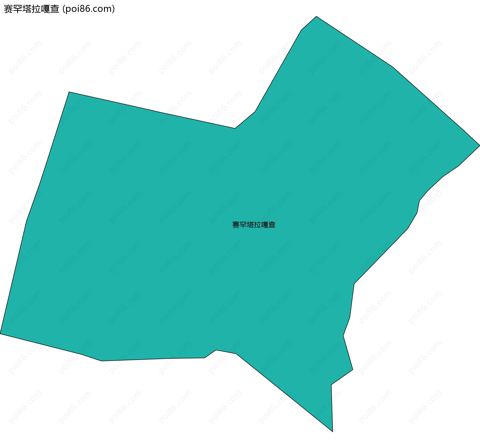赛罕塔拉嘎查边界地图