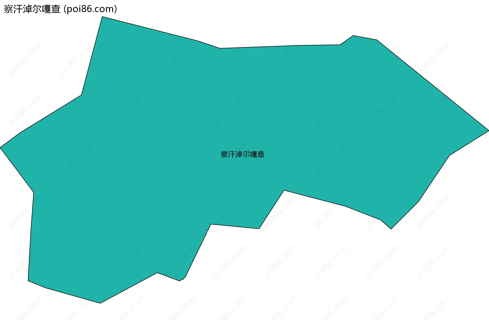 察汗淖尔嘎查边界地图