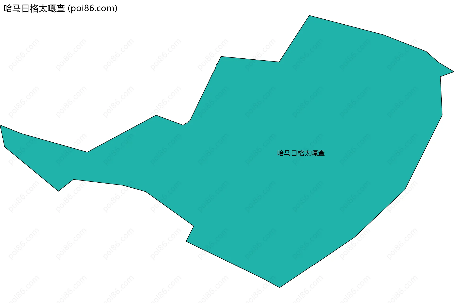 哈马日格太嘎查边界地图