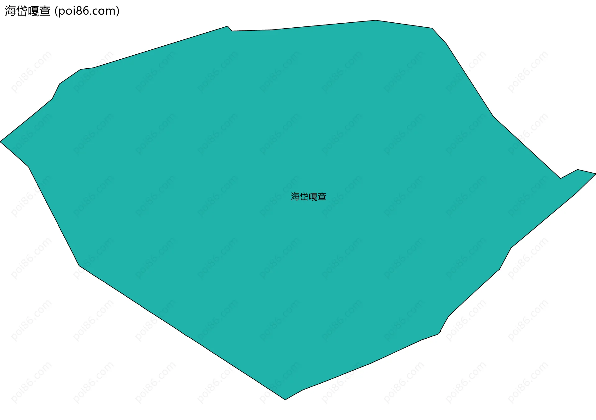 海岱嘎查边界地图