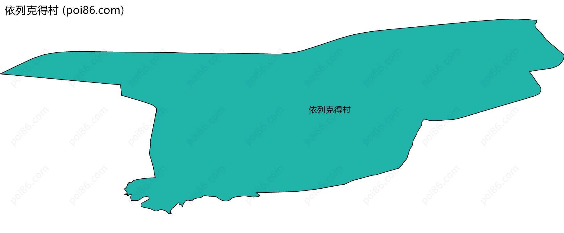 依列克得村边界地图