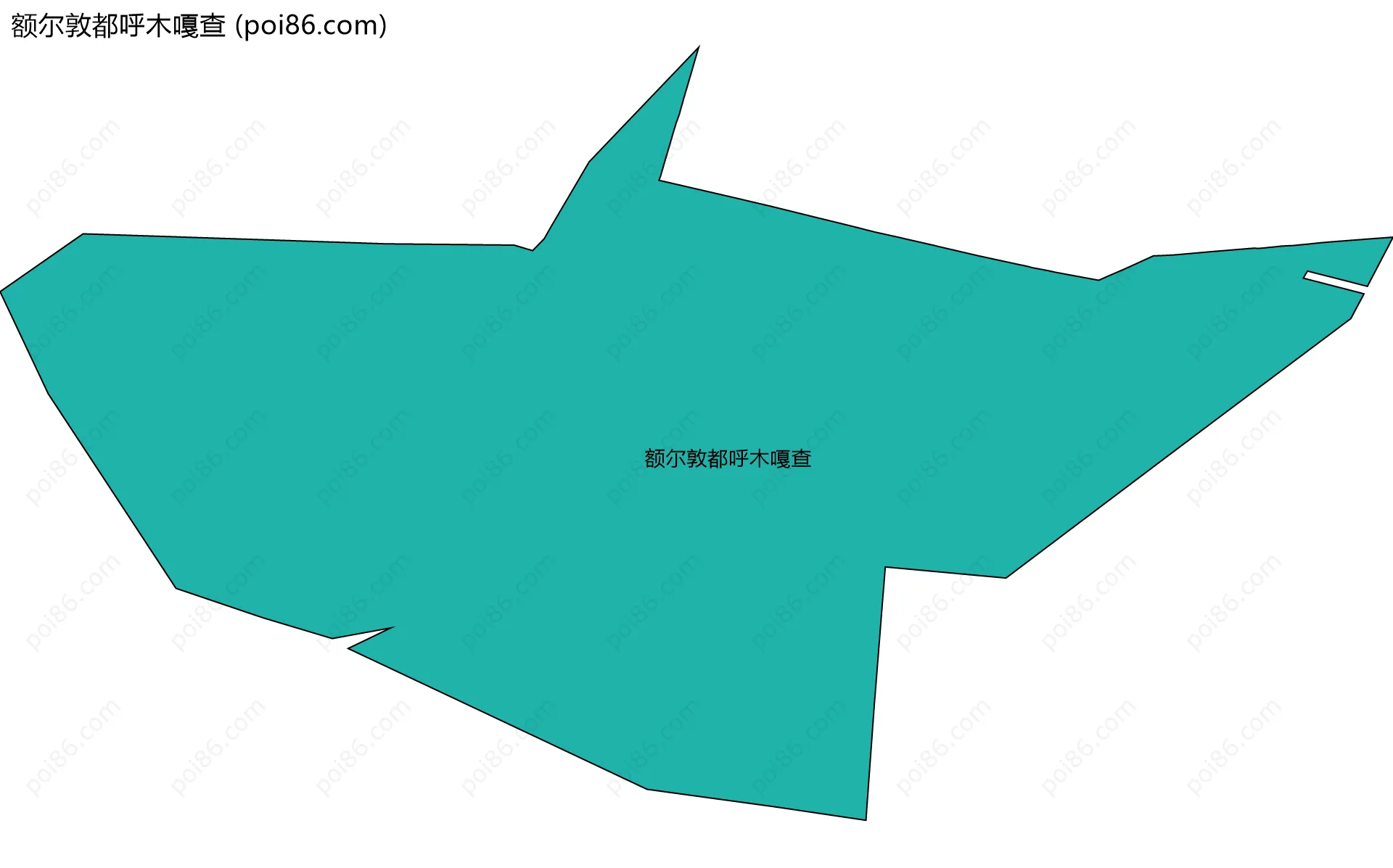 额尔敦都呼木嘎查边界地图