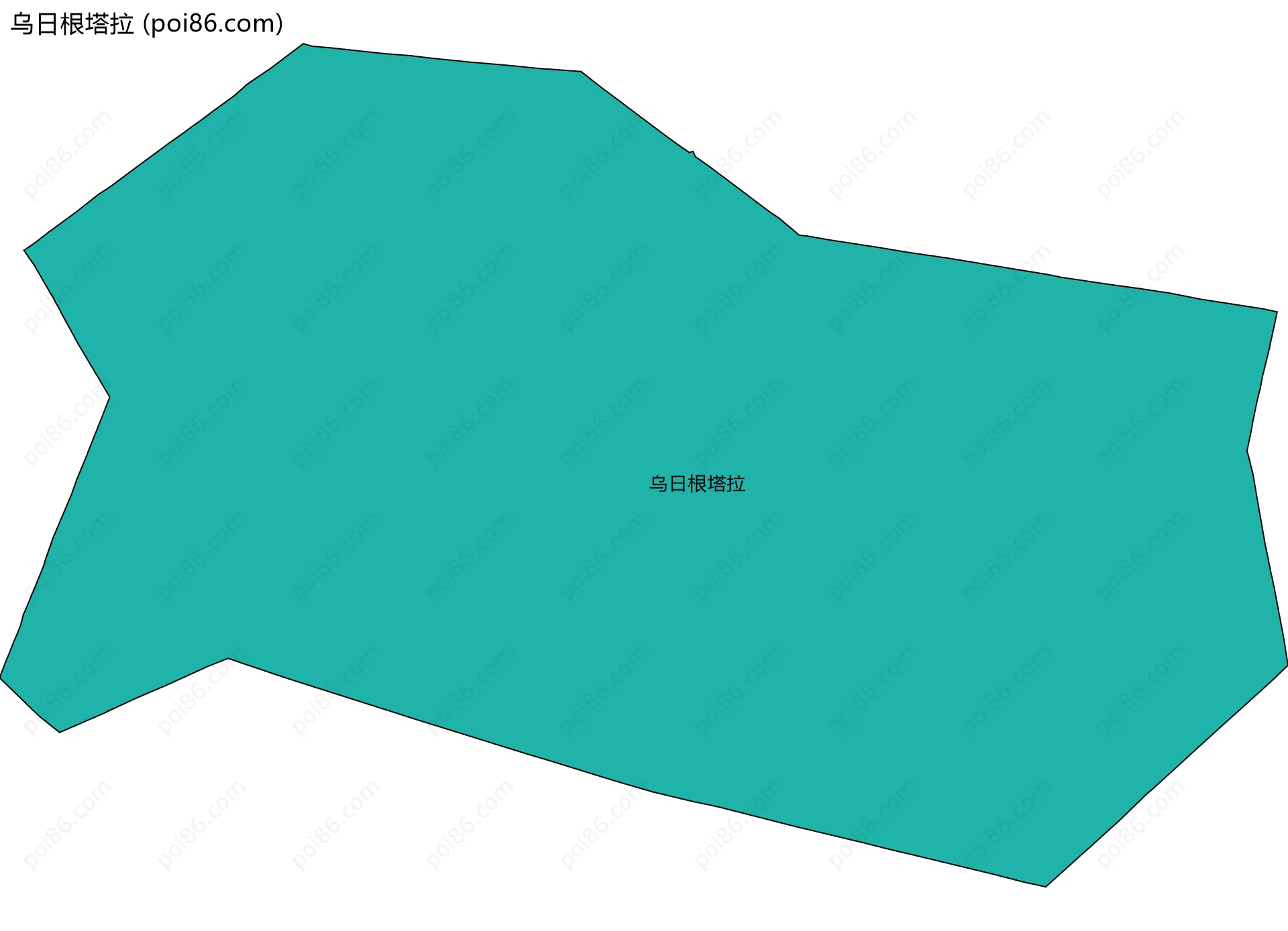 乌日根塔拉边界地图