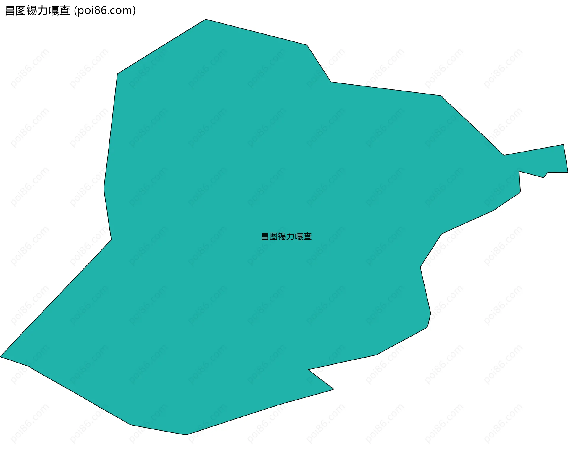 昌图锡力嘎查边界地图