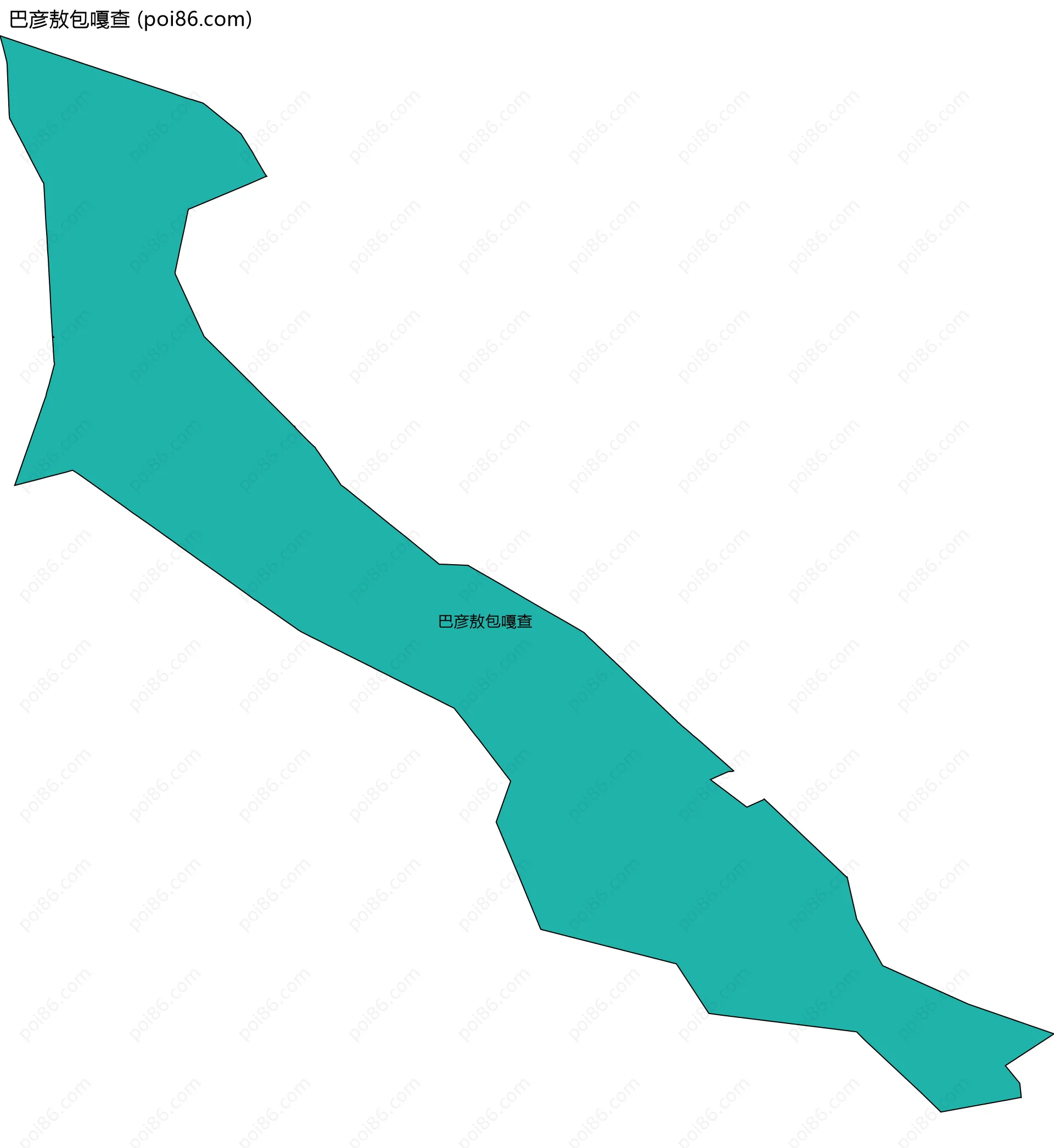 巴彦敖包嘎查边界地图