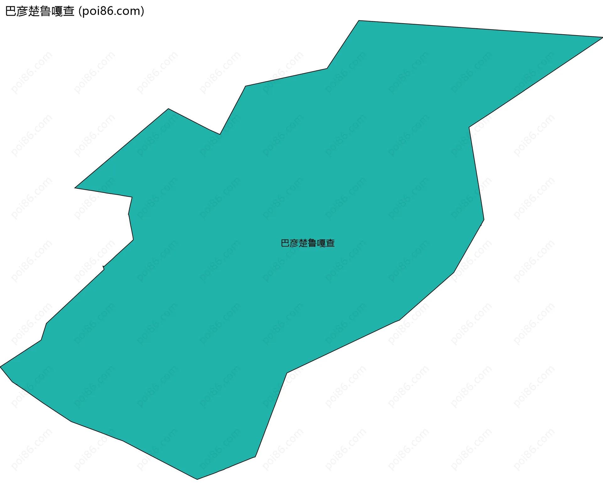 巴彦楚鲁嘎查边界地图