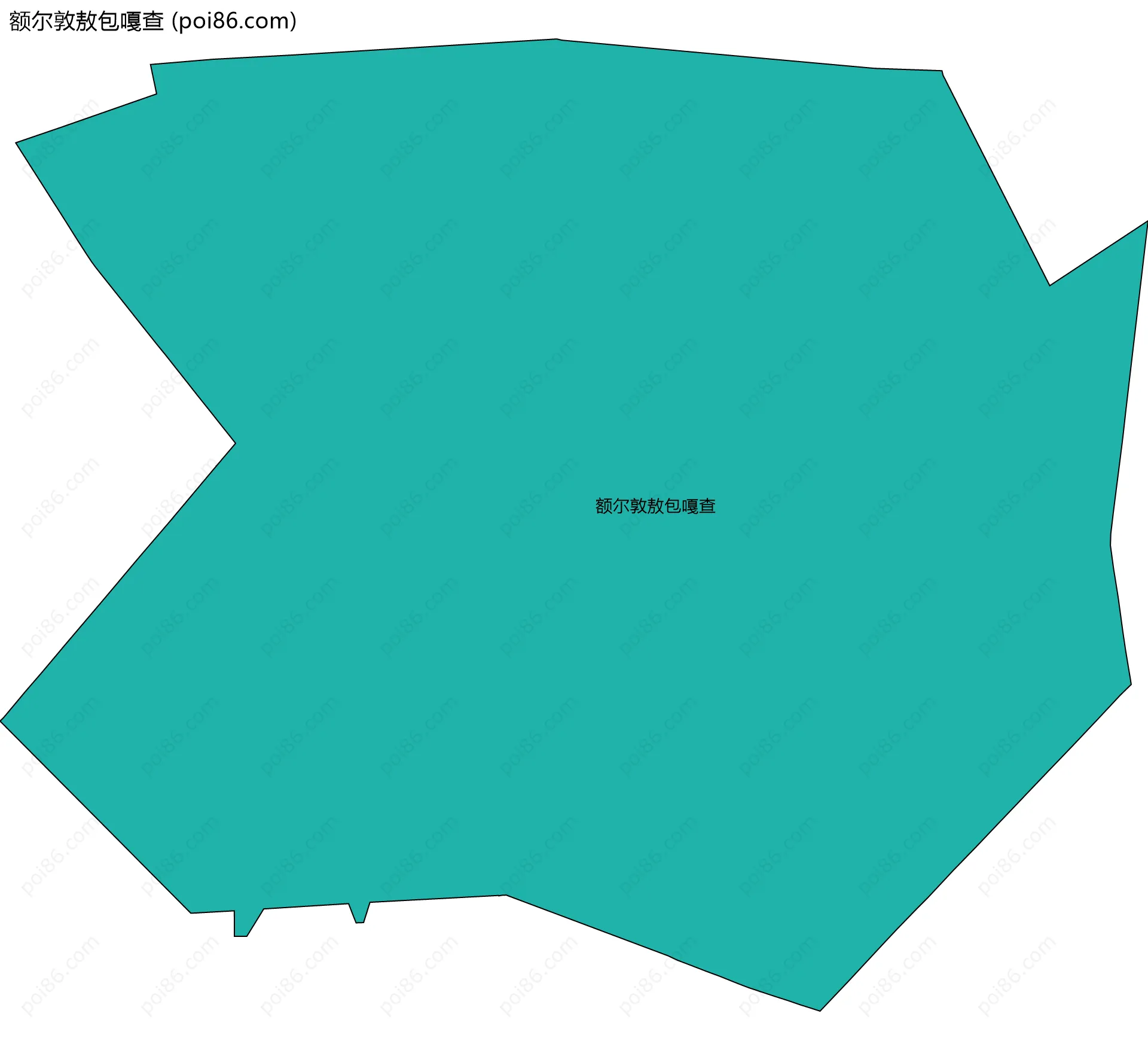 额尔敦敖包嘎查边界地图