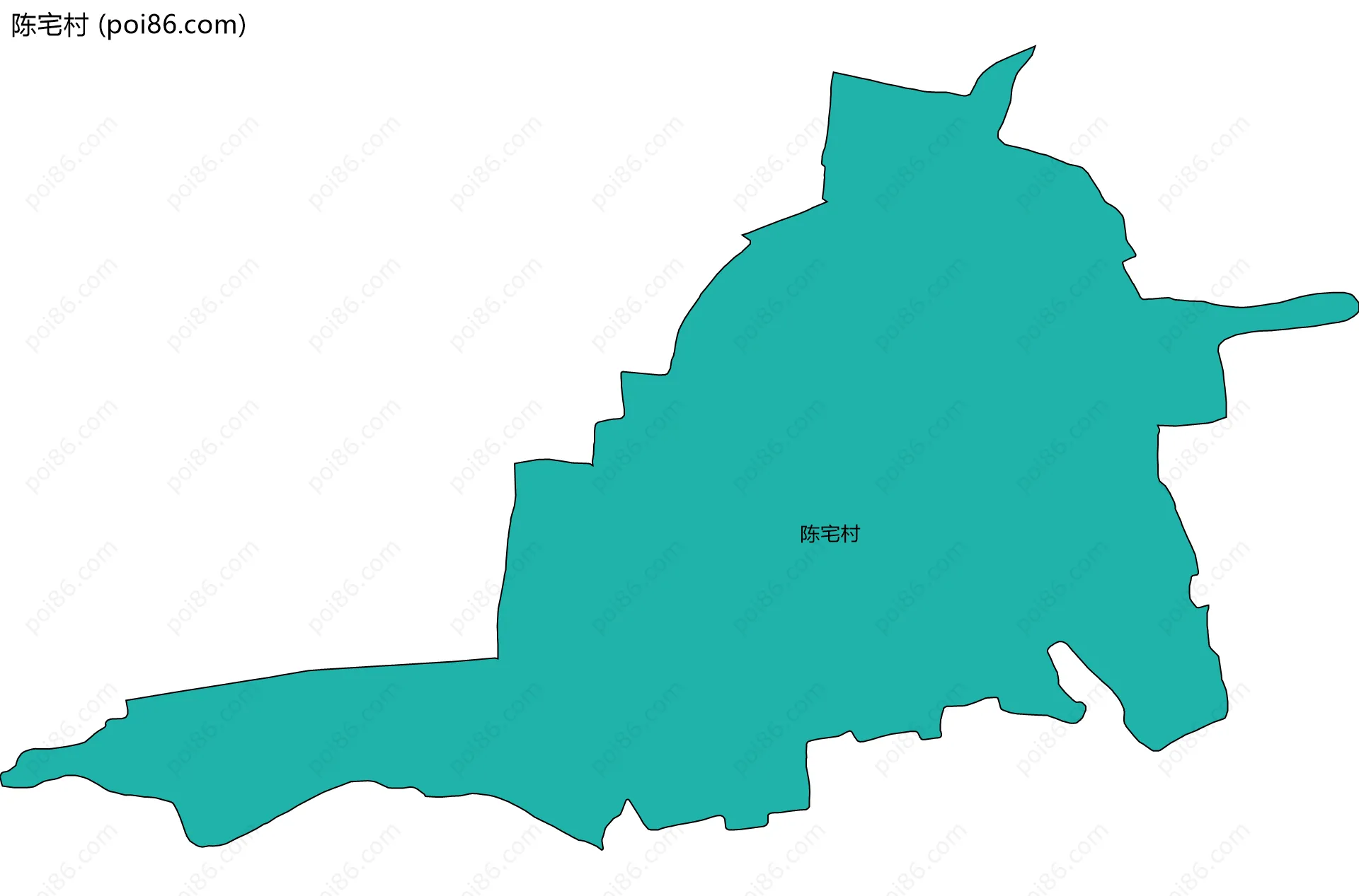 陈宅村边界地图