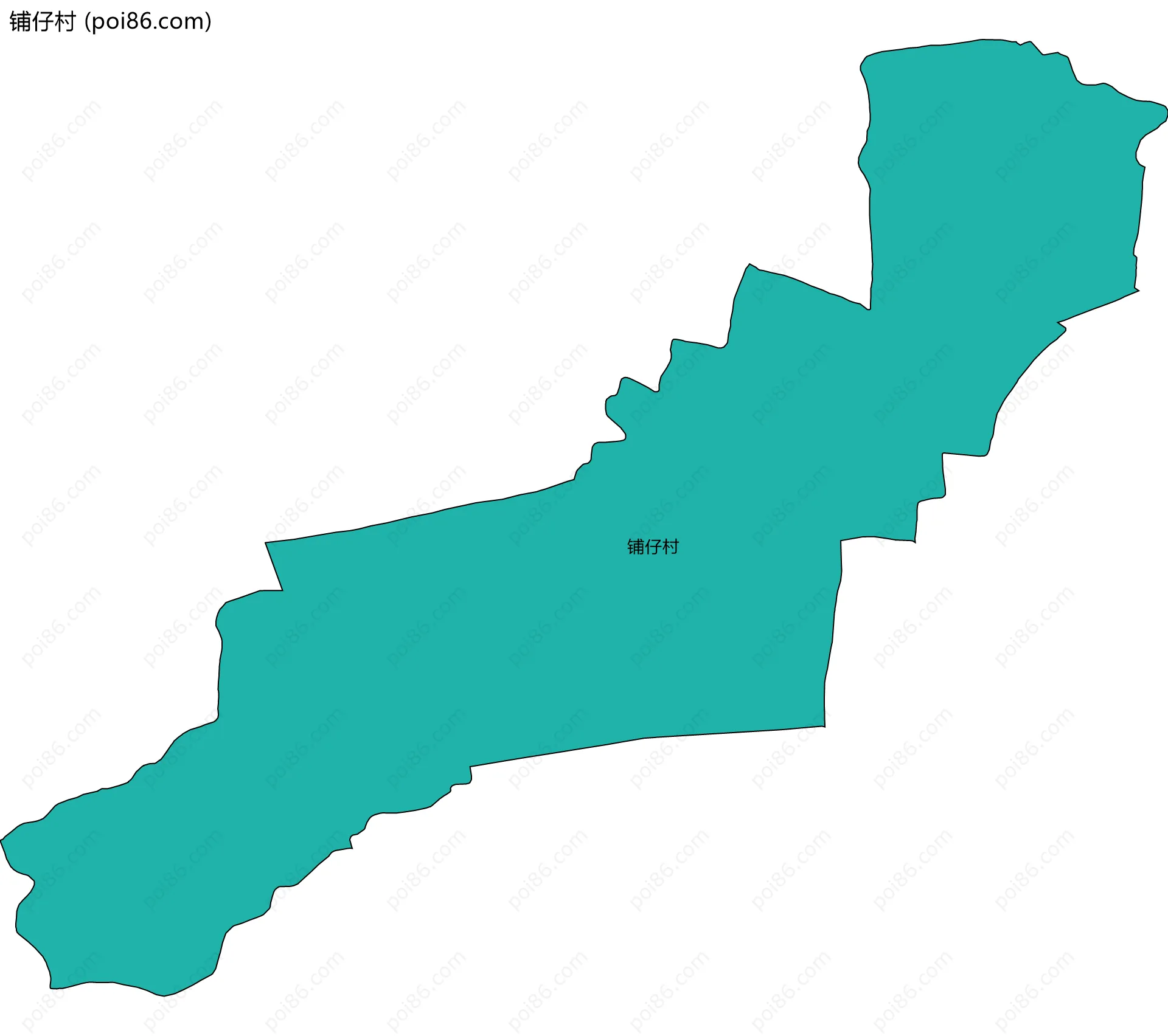 铺仔村边界地图
