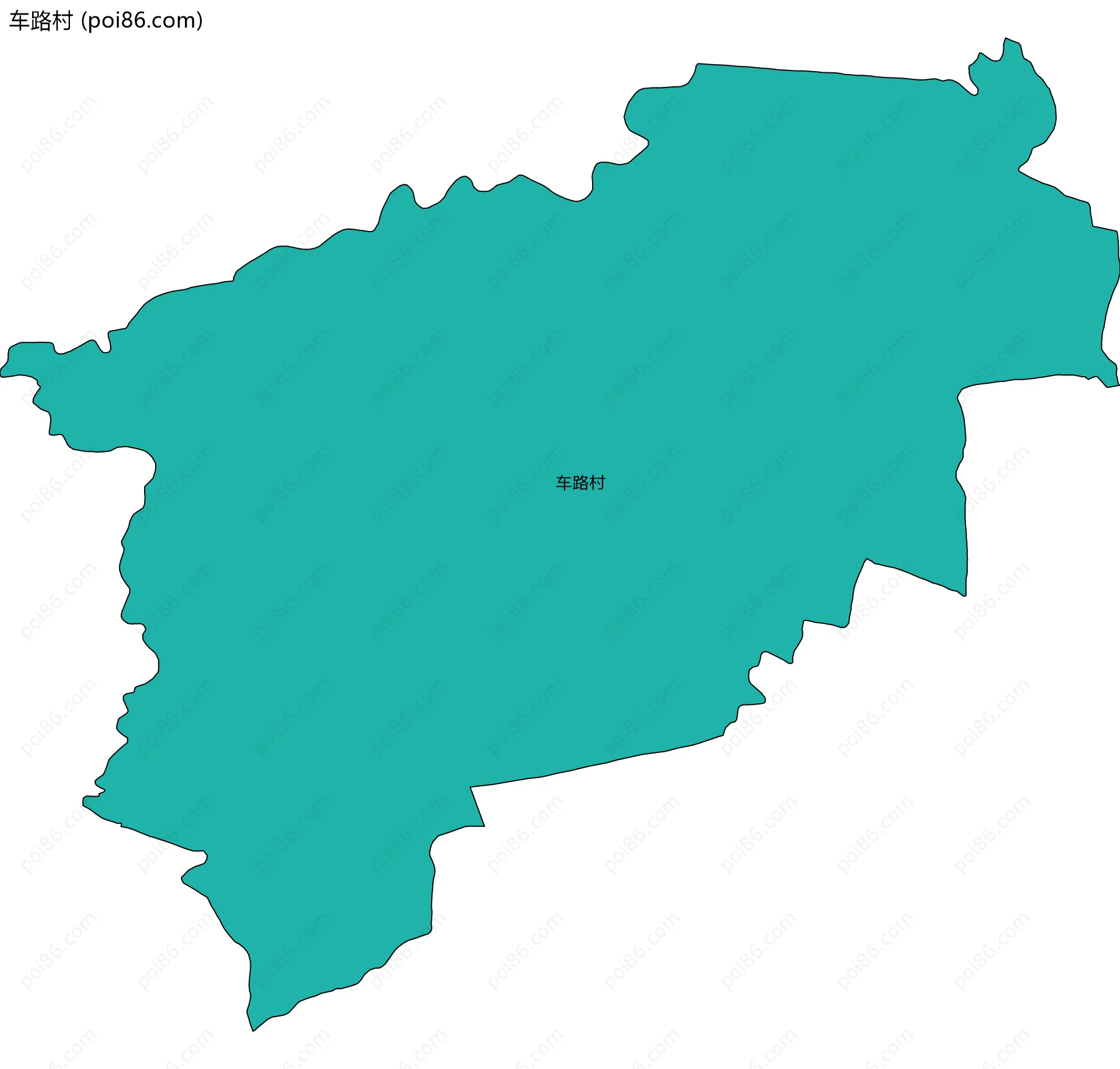 车路村边界地图