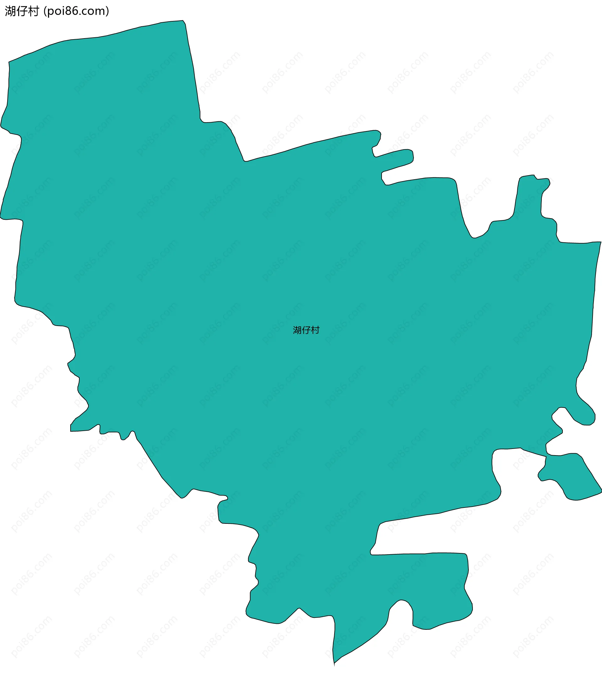 湖仔村边界地图