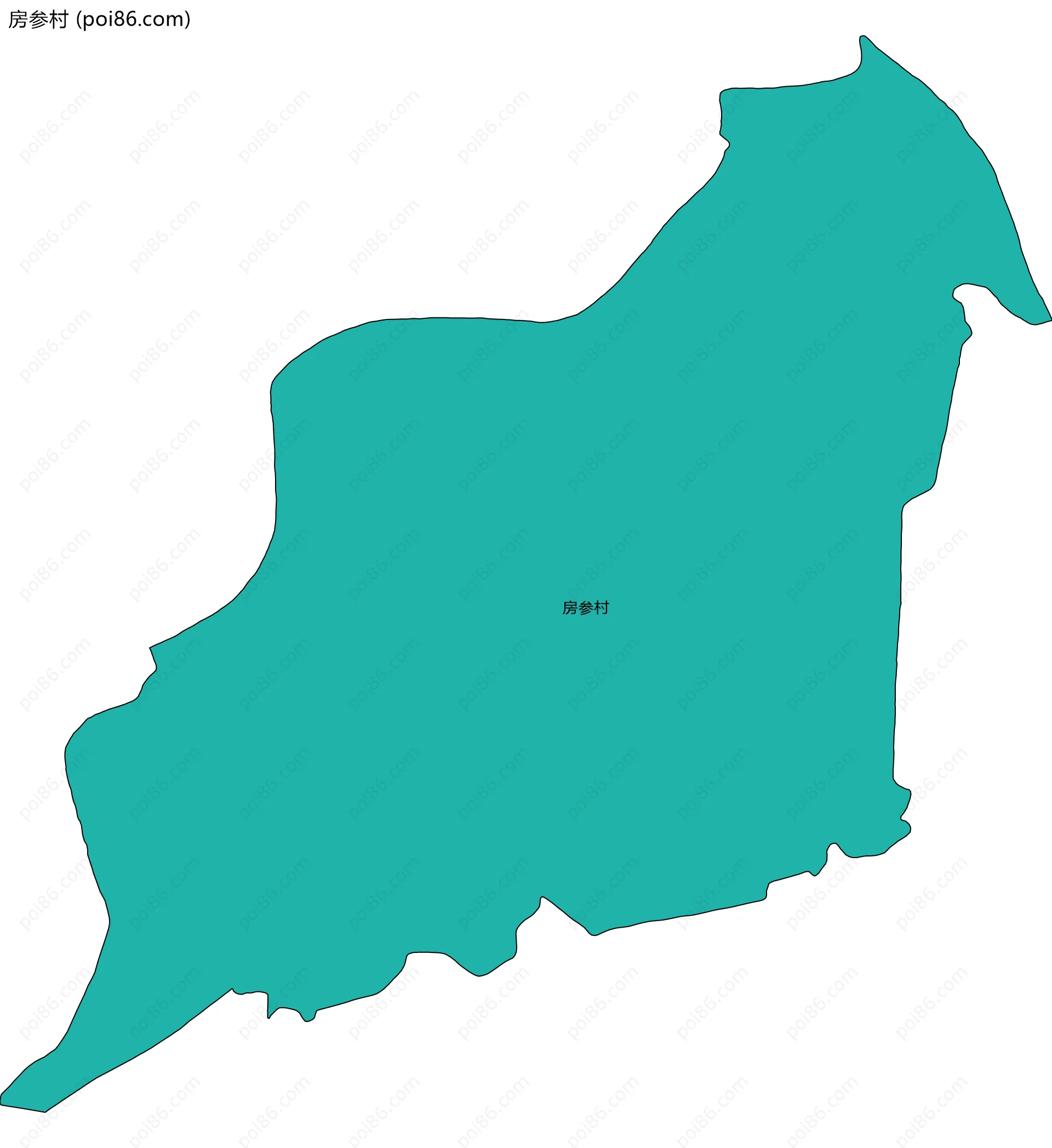 房参村边界地图