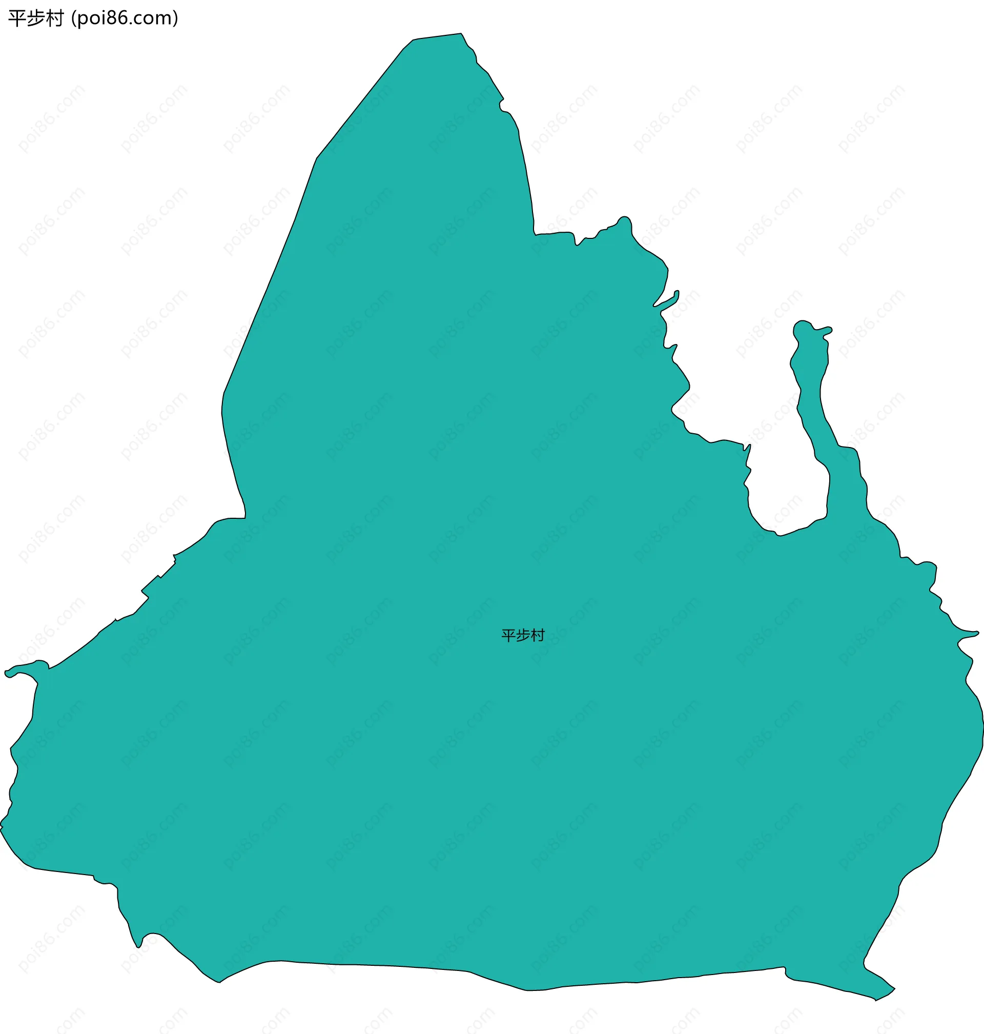 平步村边界地图