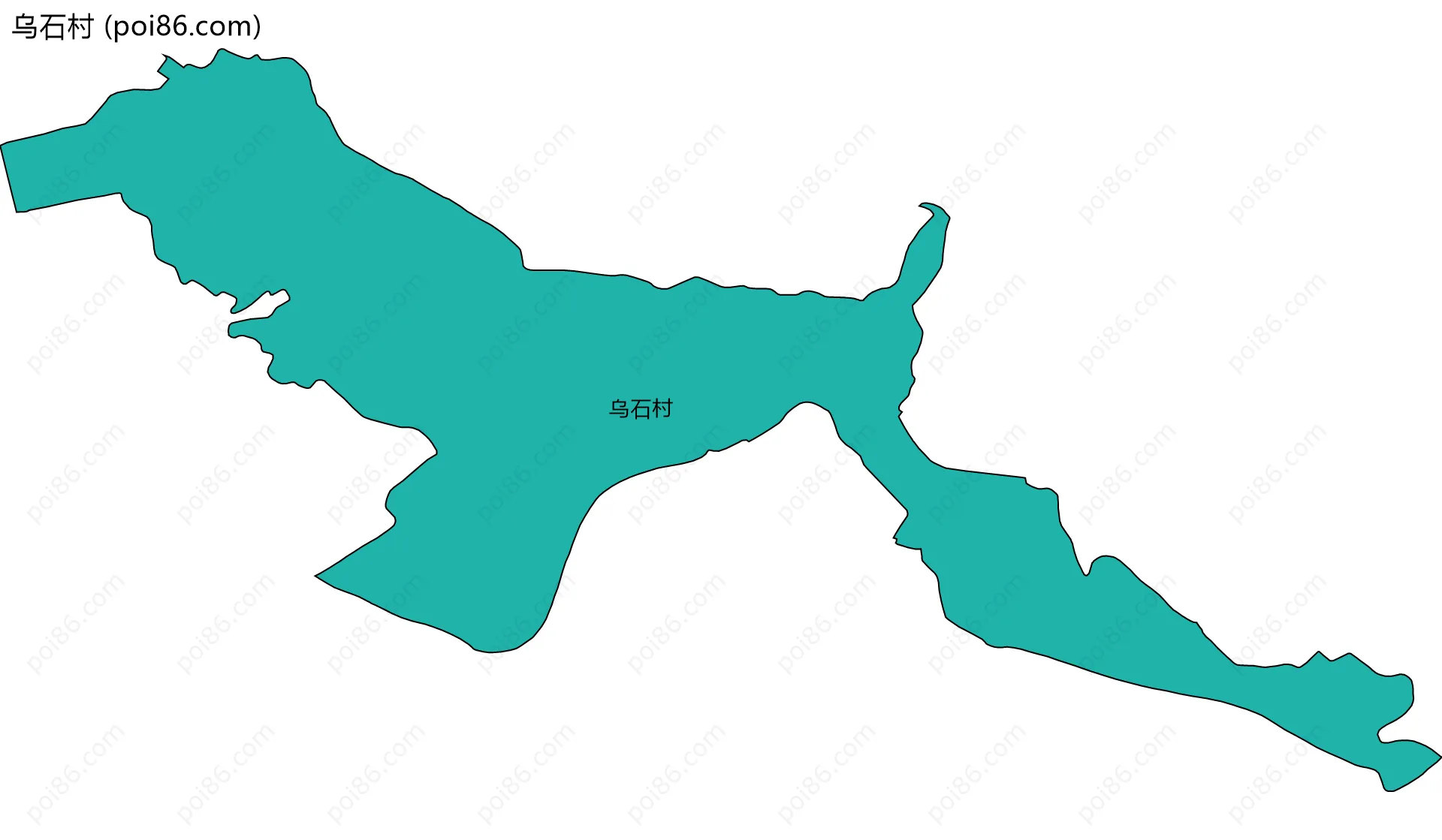 乌石村边界地图