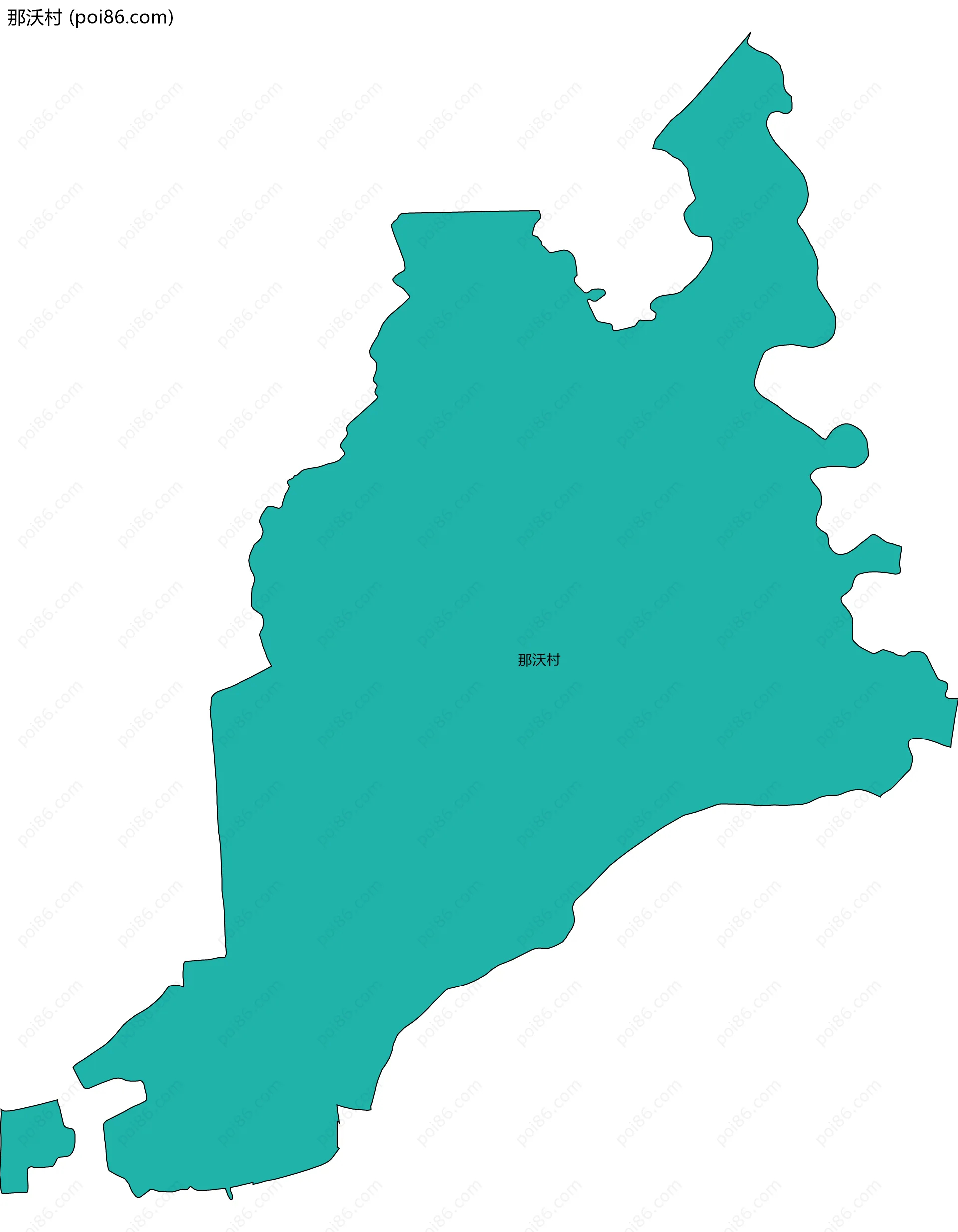 那沃村边界地图